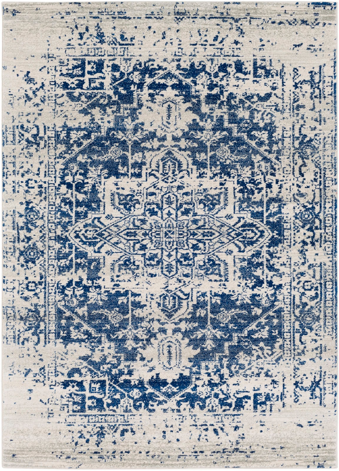 Surya Teppich »Traditional«, rechteckig, Boho Kurzflor Orientteppich, Wohnzimmer, Schlafzimmer, Blau