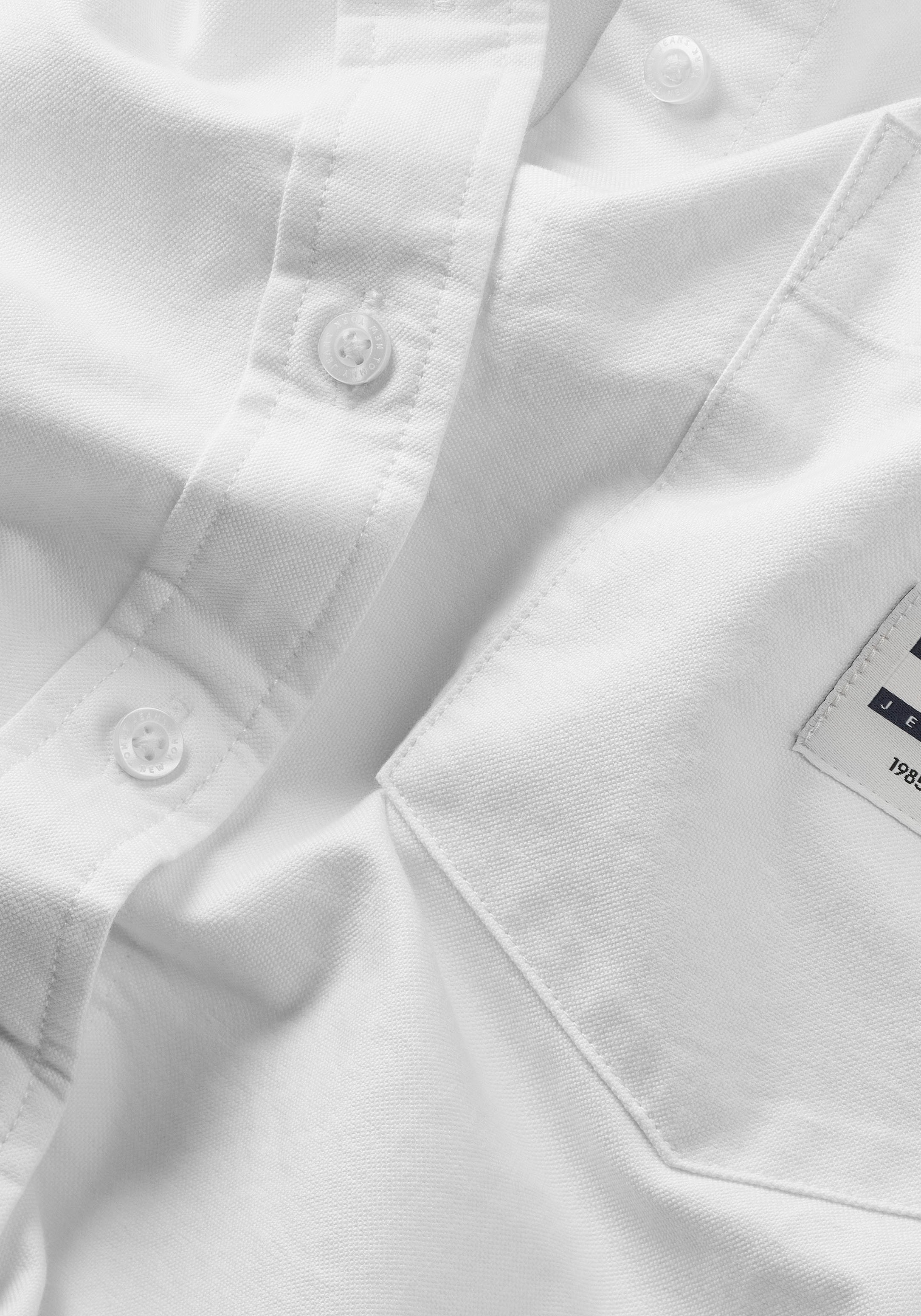 Tommy Jeans Blusentop »TJW BADGE kaufen OTTO Logostickerei BOYFRIEND SHIRT«, Shop mit im Online