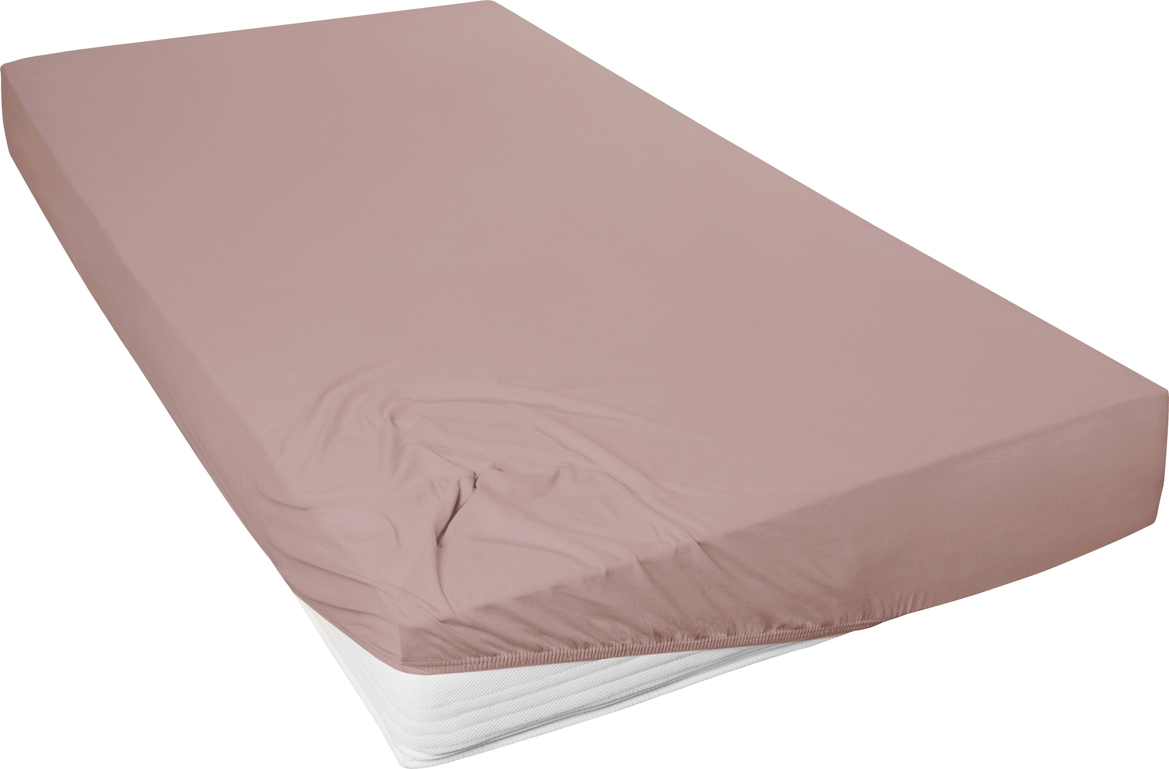 Primera Spannbettlaken »Mako-Feinjersey Spannbetttuch«, Geeignet für Standardmatratzen bis 22 cm, 100% Baumwolle