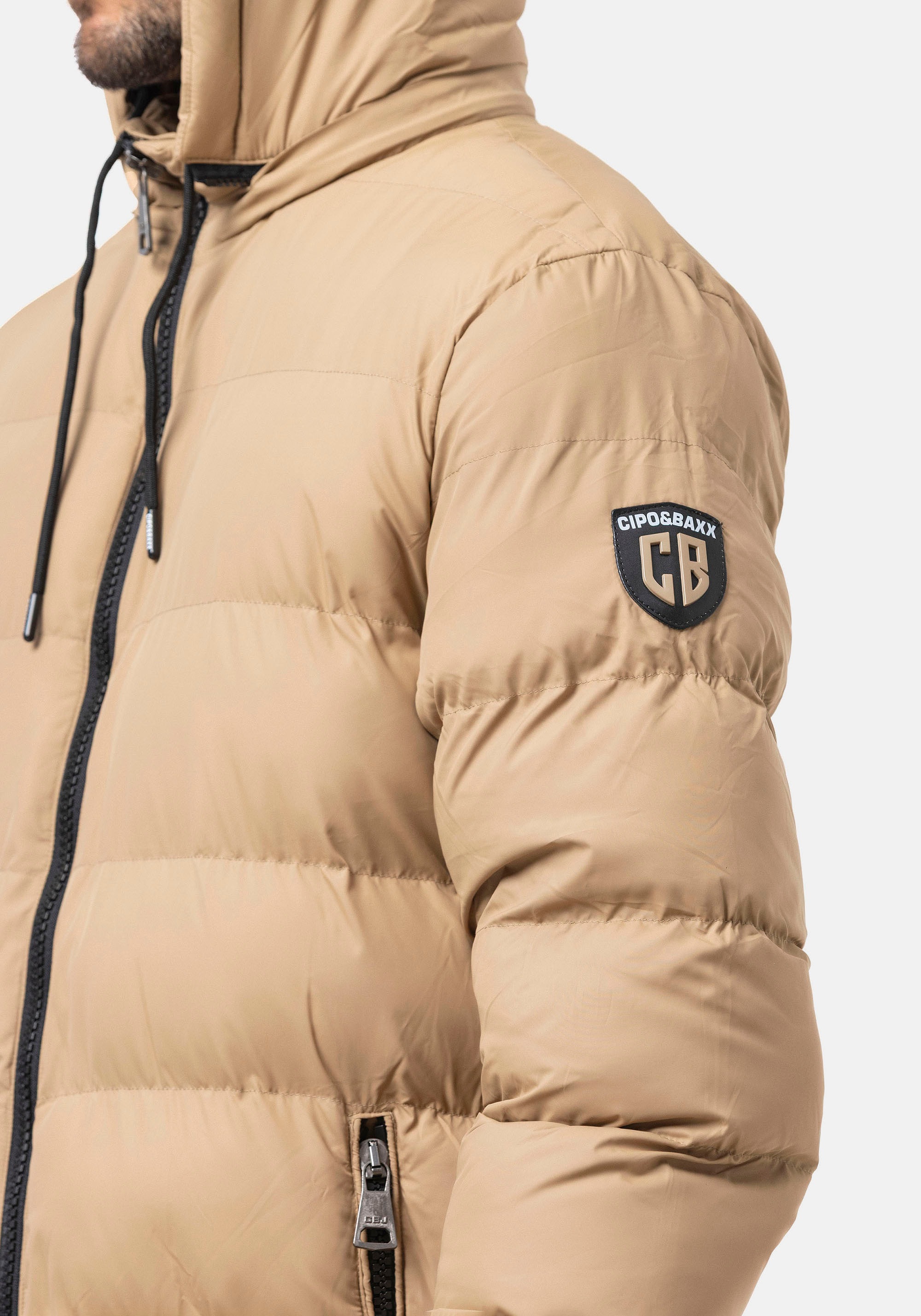 Cipo & Baxx Steppjacke mit Kapuze