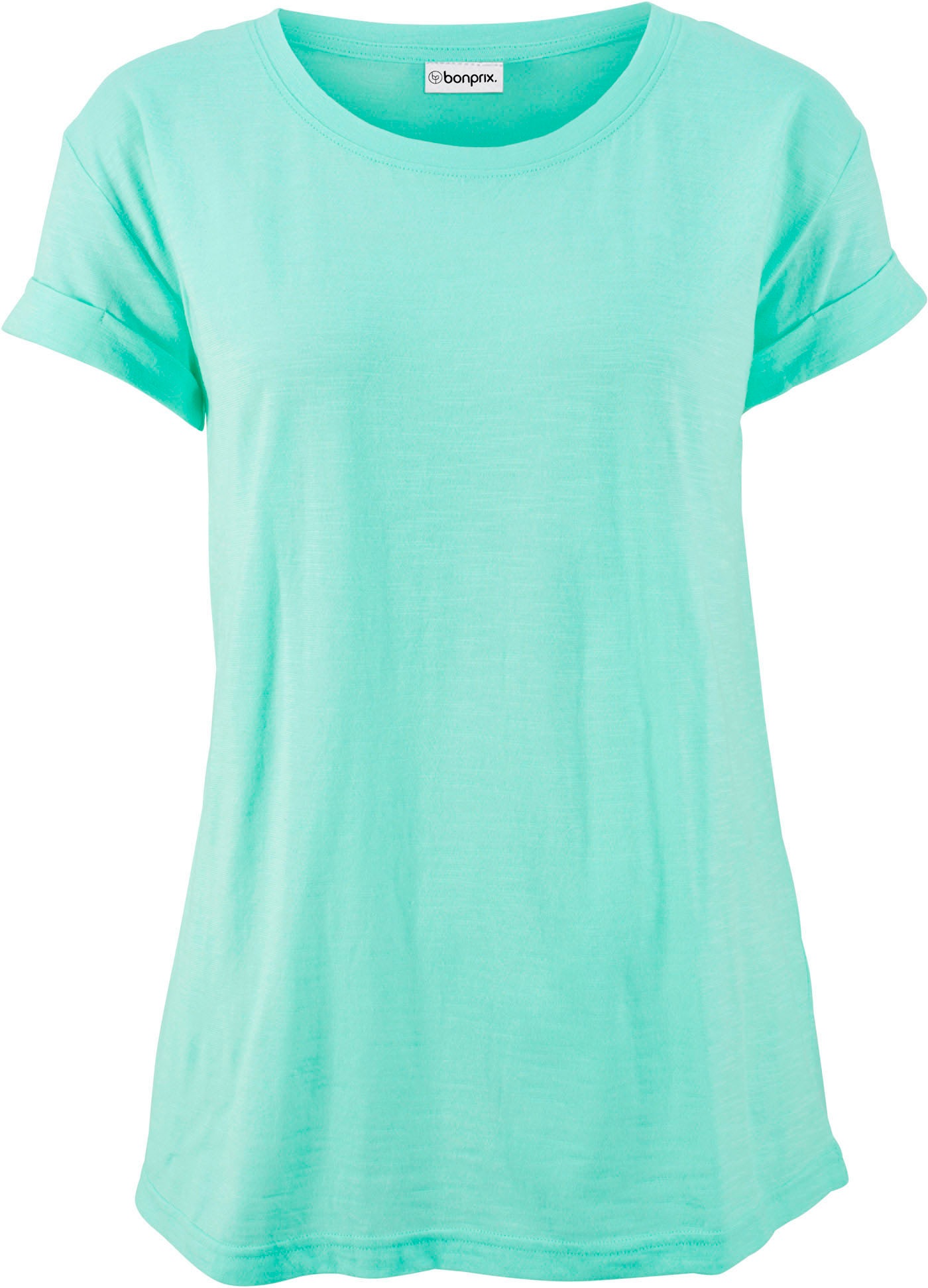 bonprix T-Shirt »Boxy-Shirt« 1 lockere, figurumspielende Passform, Kurzarm, Rundhalsausschnitt
