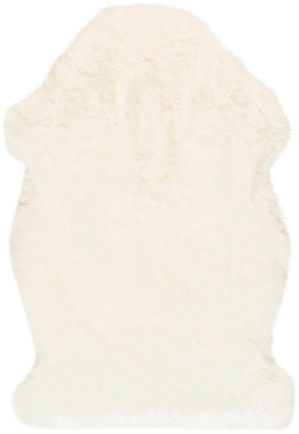 Obsession Fellteppich »My Samba 495« fellförmig 40 mm Höhe Kunstfell, handgetufte changierende Farben, weicher Hochflor