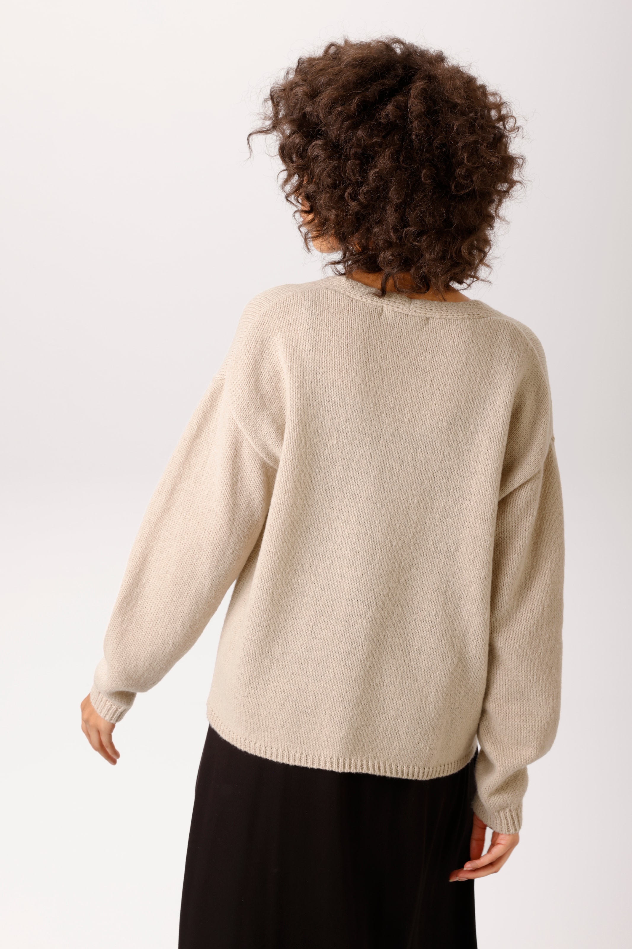 Aniston CASUAL Strickjacke mit Glitzersteinchen verzierten Knöpfen zu schließen - NEUE KOLLEKTION