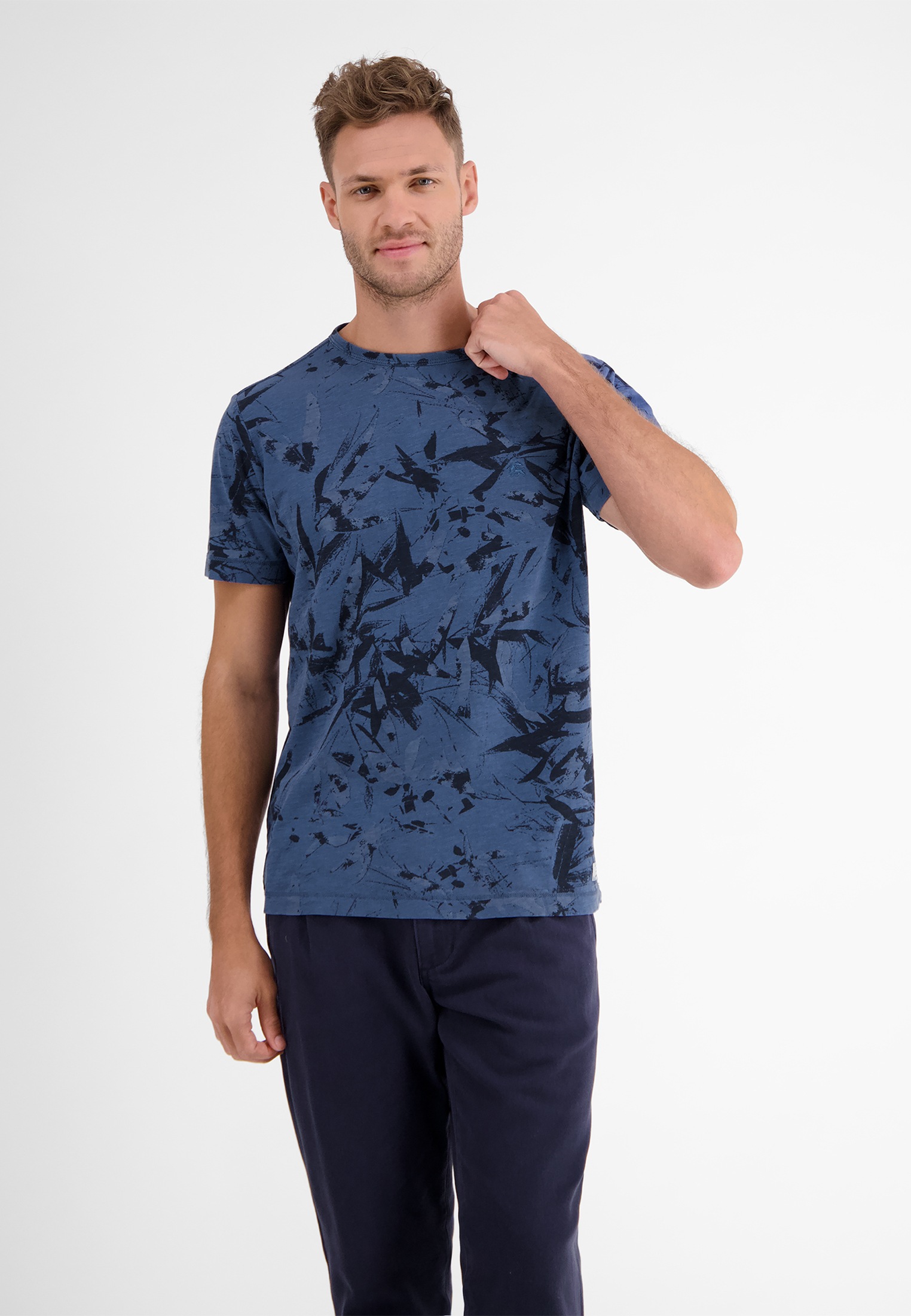 T-Shirt »LERROS T-Shirt mit floralem AOP«