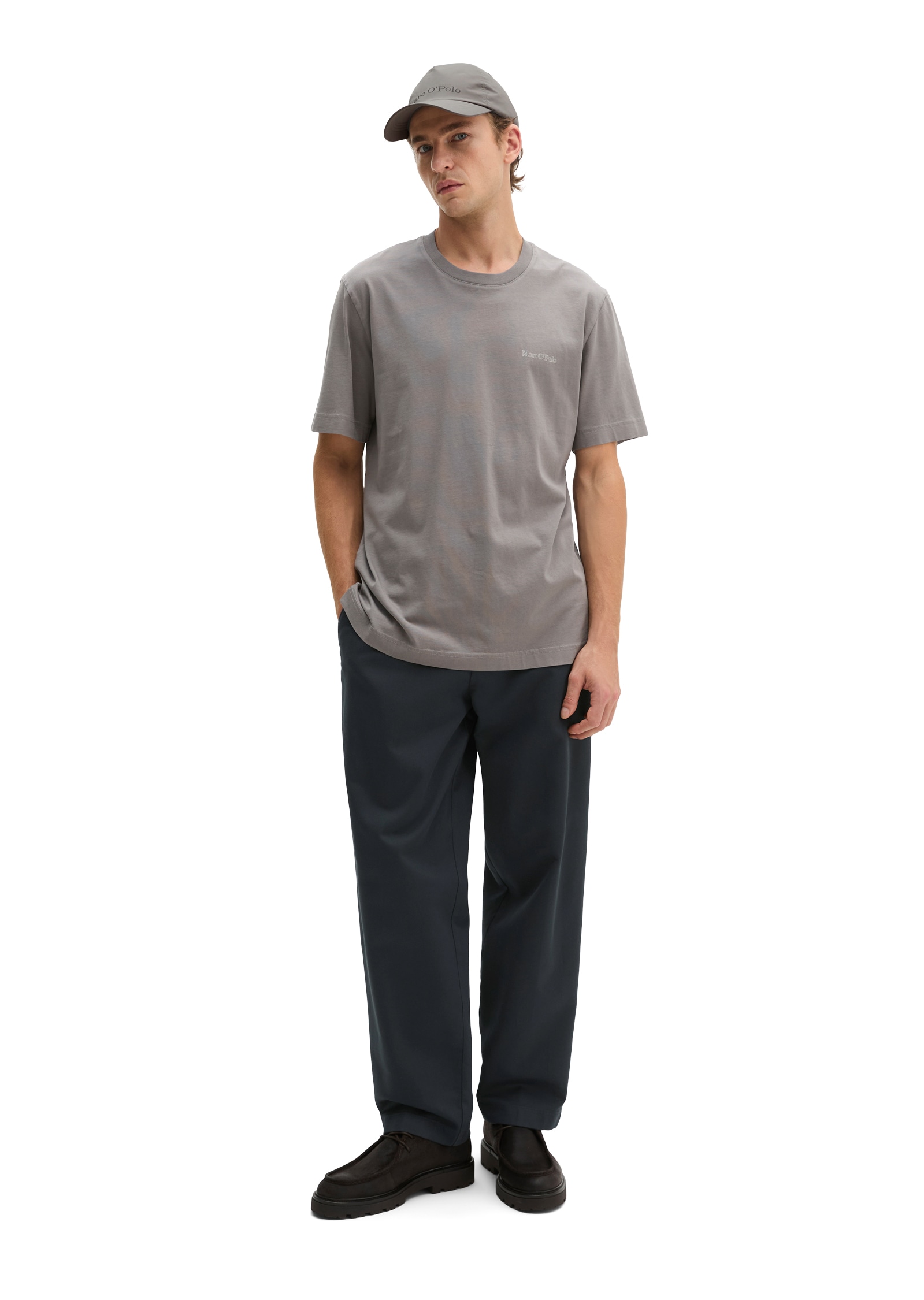 Marc O'Polo T-Shirt regular aus regenerativer Bio-Baumwolle, Rückenprint