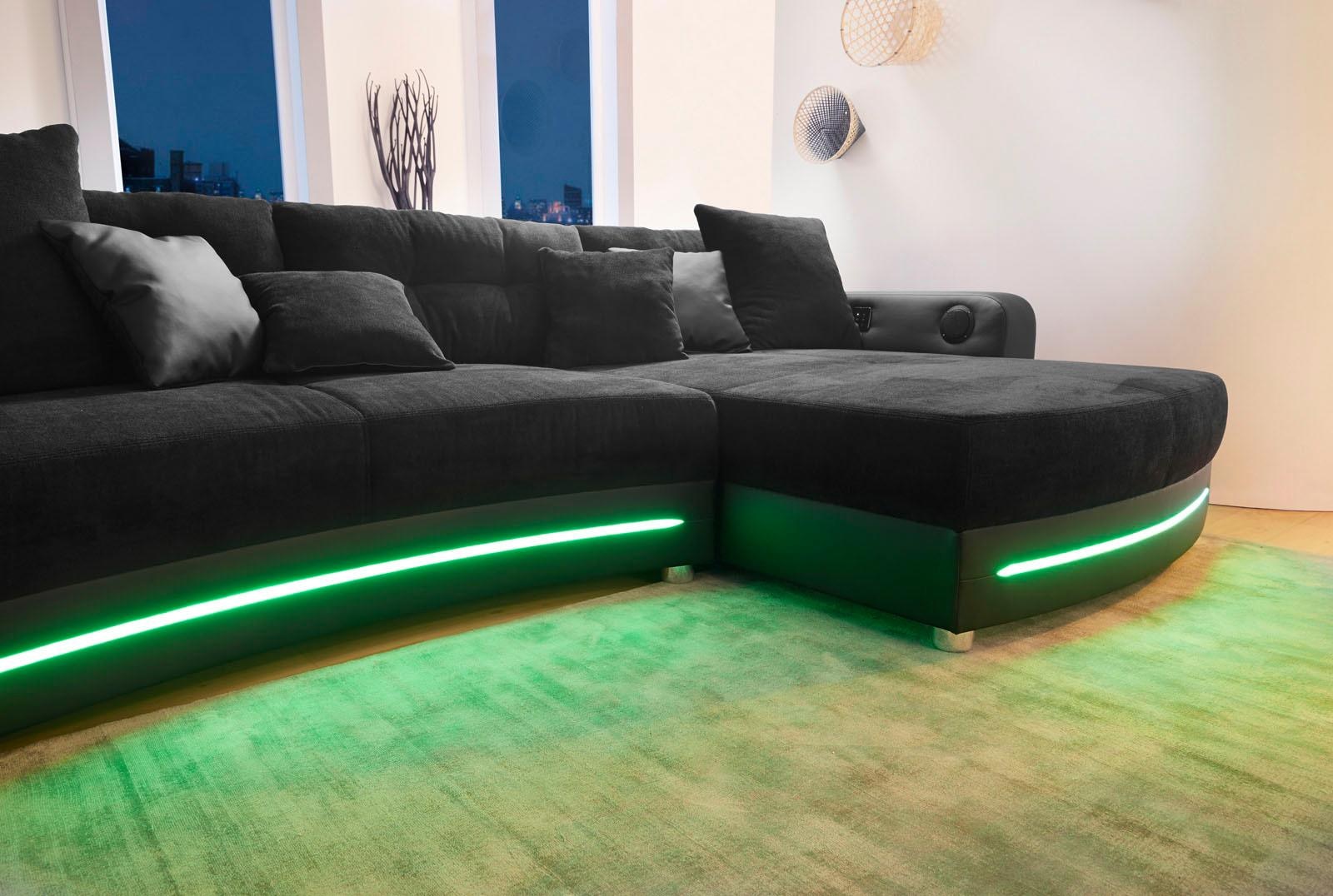 inklusive und Bluetooth-Soundsystem Ecksofa »Laredo«, Gruppe Online Jockenhöfer OTTO RGB-LED-Beleuchtung Shop