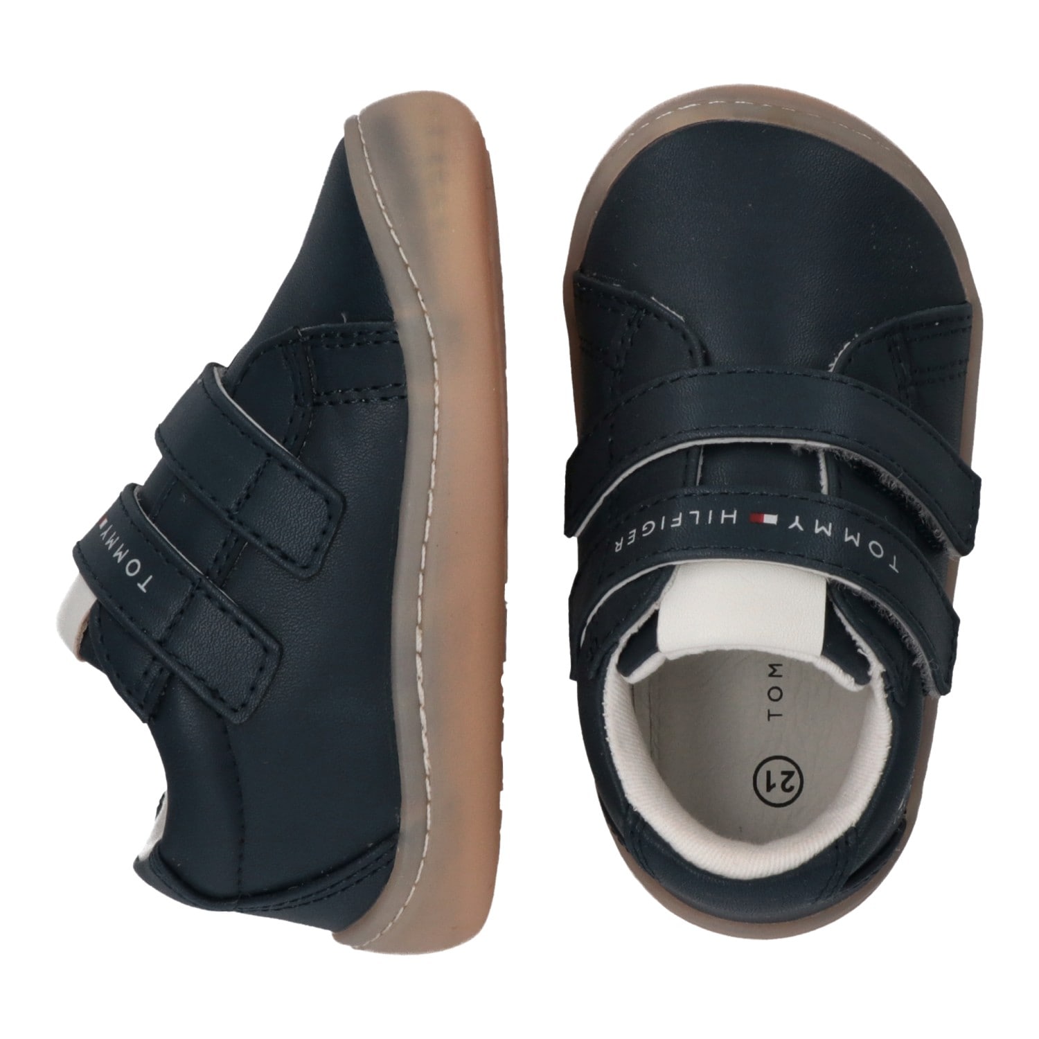 Tommy Hilfiger Lauflernschuh  Barfußschuh, Halbschuh, Klettschuh mit Logoschriftzug