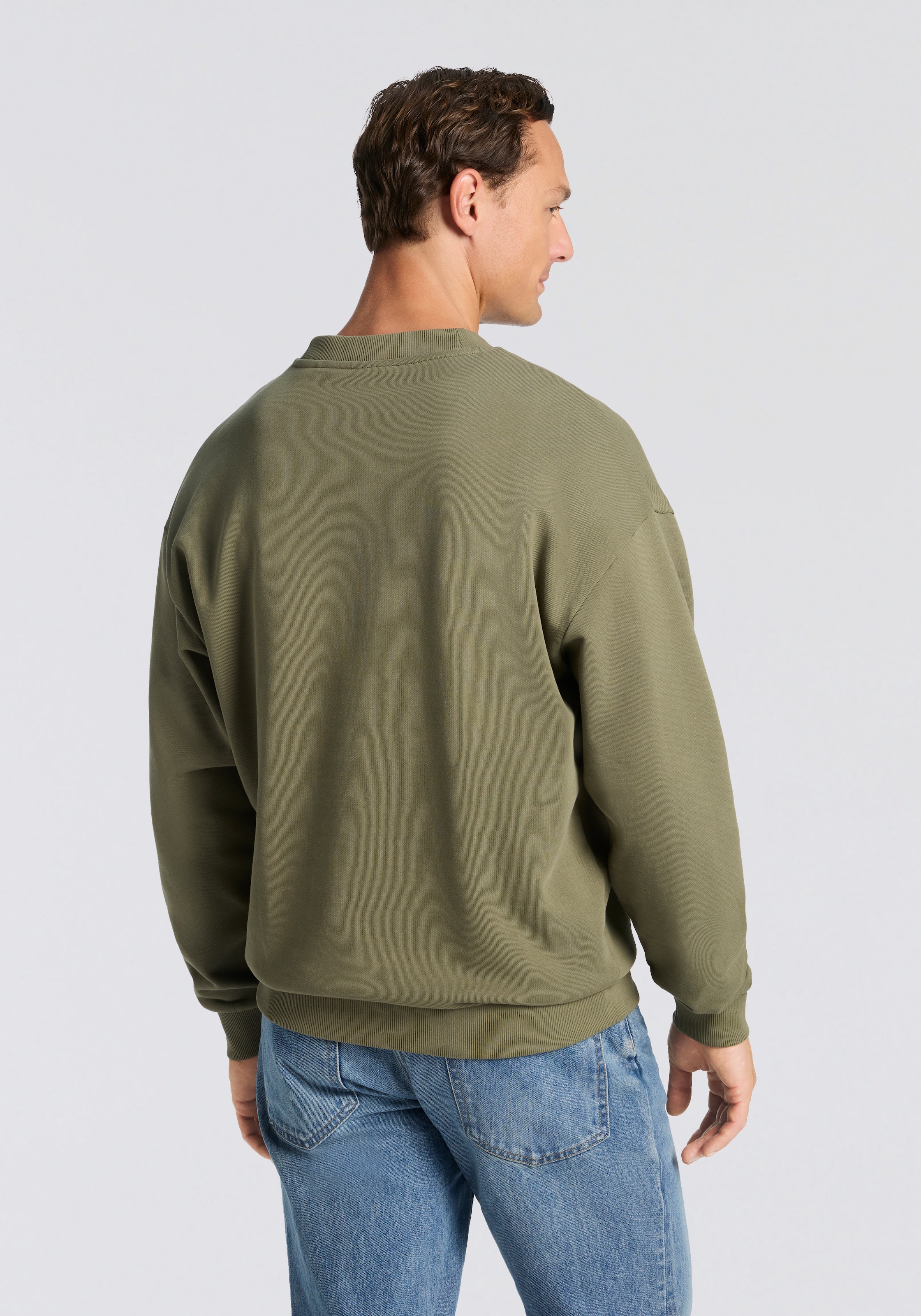 HUGO Blue Sweatshirt »Newirex«, Rundhalsausschnitt, regular fit, Logodruck
