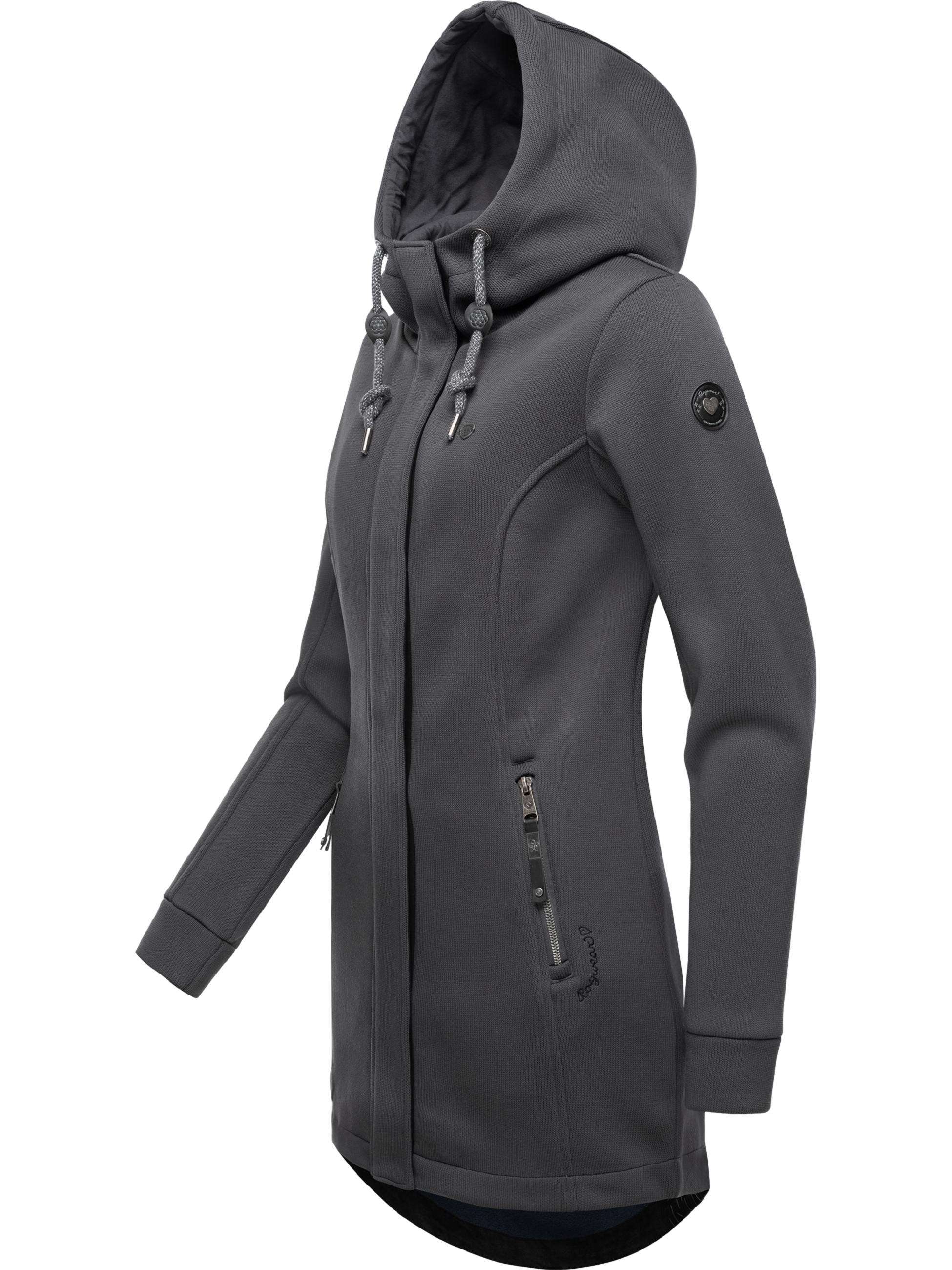 Ragwear Kapuzensweatjacke »Sweatjacke Letti Bonded«, mit Kapuze, Sportliche Kapuzenjacke in Feinstrick-Optik