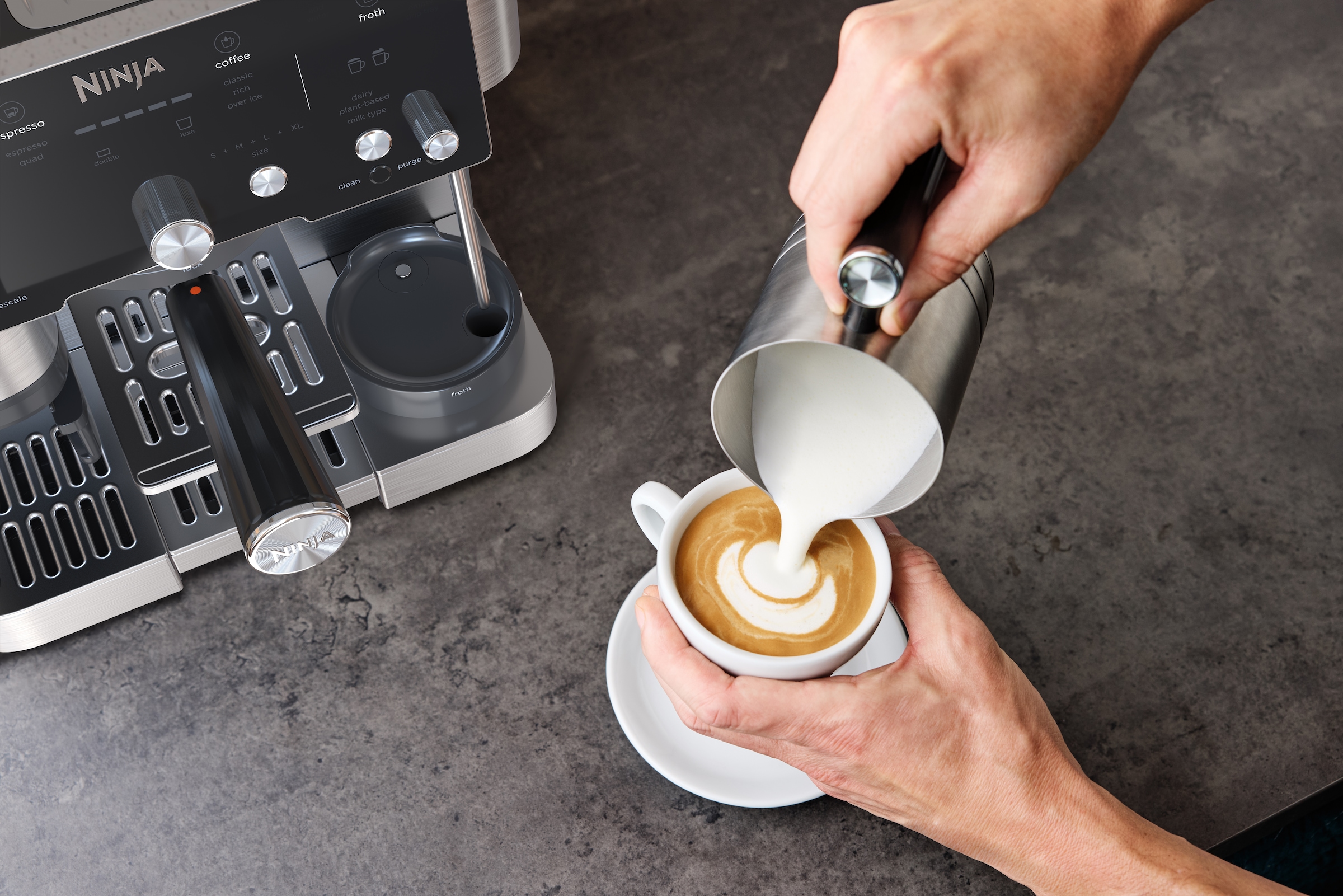NINJA Espressomaschine »Ninja Luxe Café Essential Kaffeemaschine ES501EU«, Espresso- und Filterkaffeemaschine