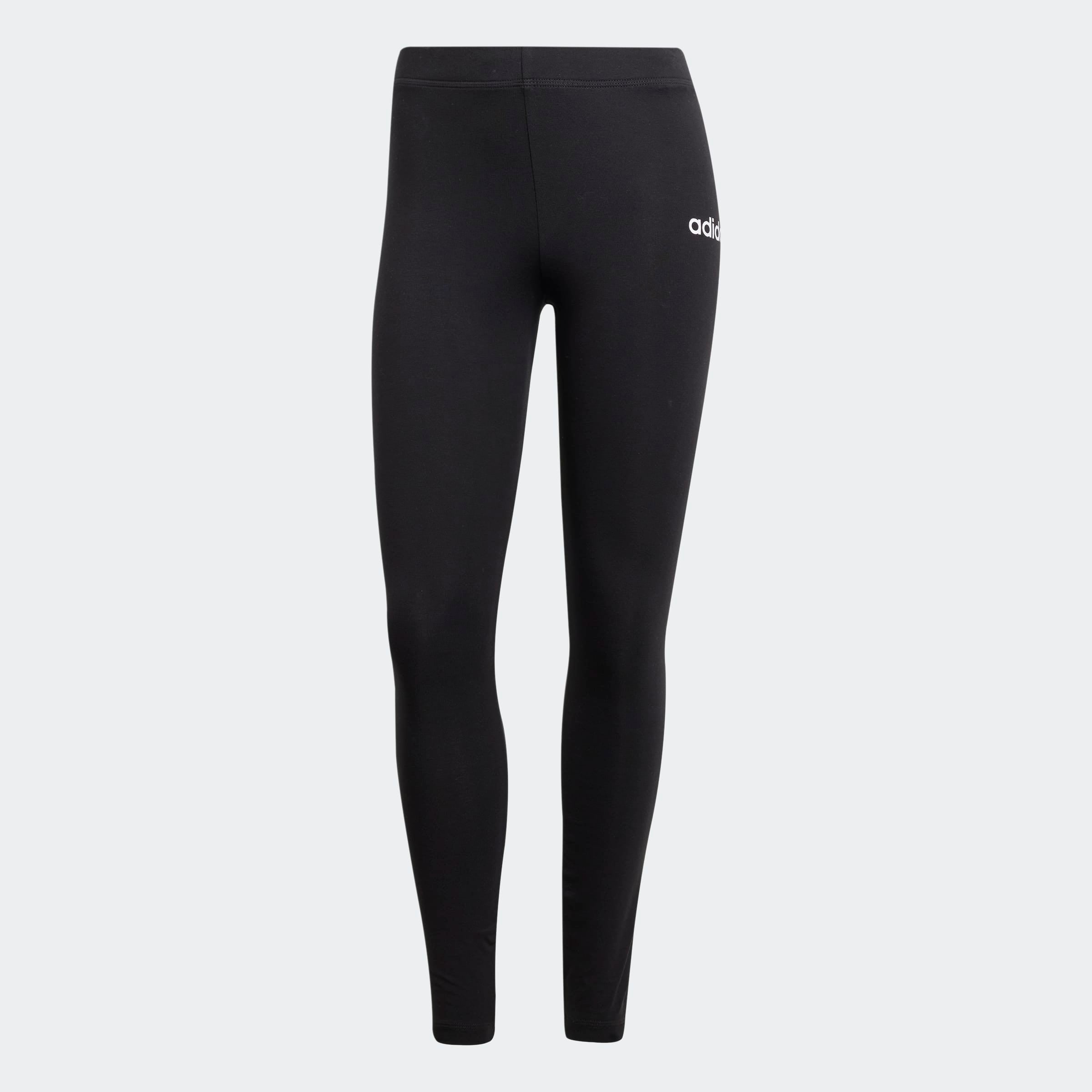 adidas Sportswear Leggings »ESSENTIALS LINEAR COTTON«  aus Baumwollmaterial mit Stretchanteil, hoher Bund, ohne Verschluss