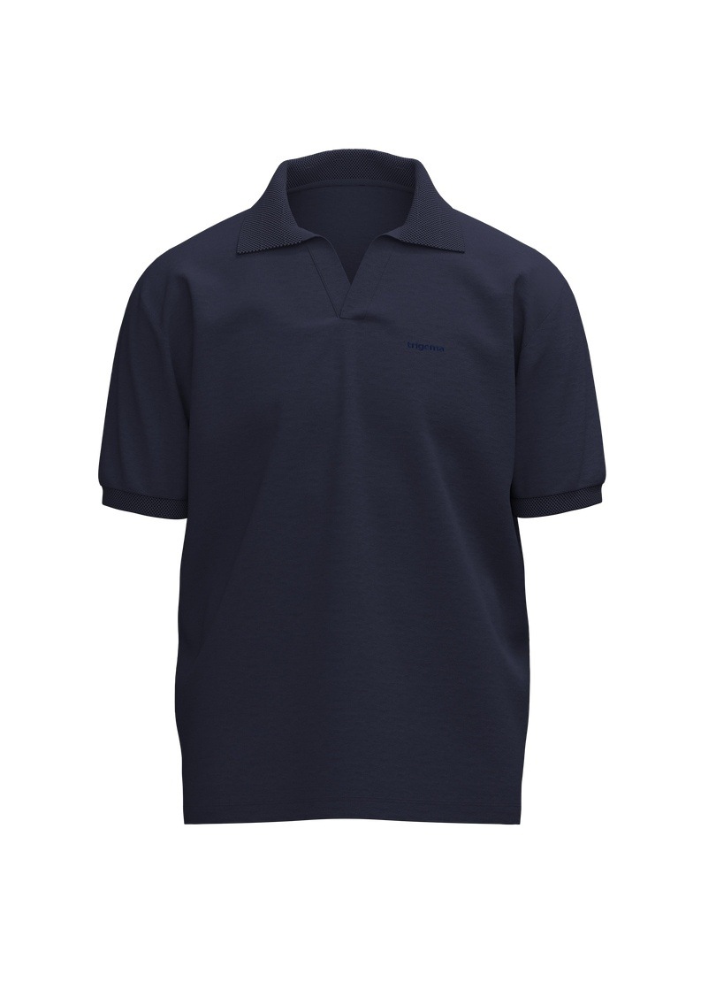 Trigema Poloshirt »TRIGEMA Poloshirt DELUXE ohne Knopfleiste« 1