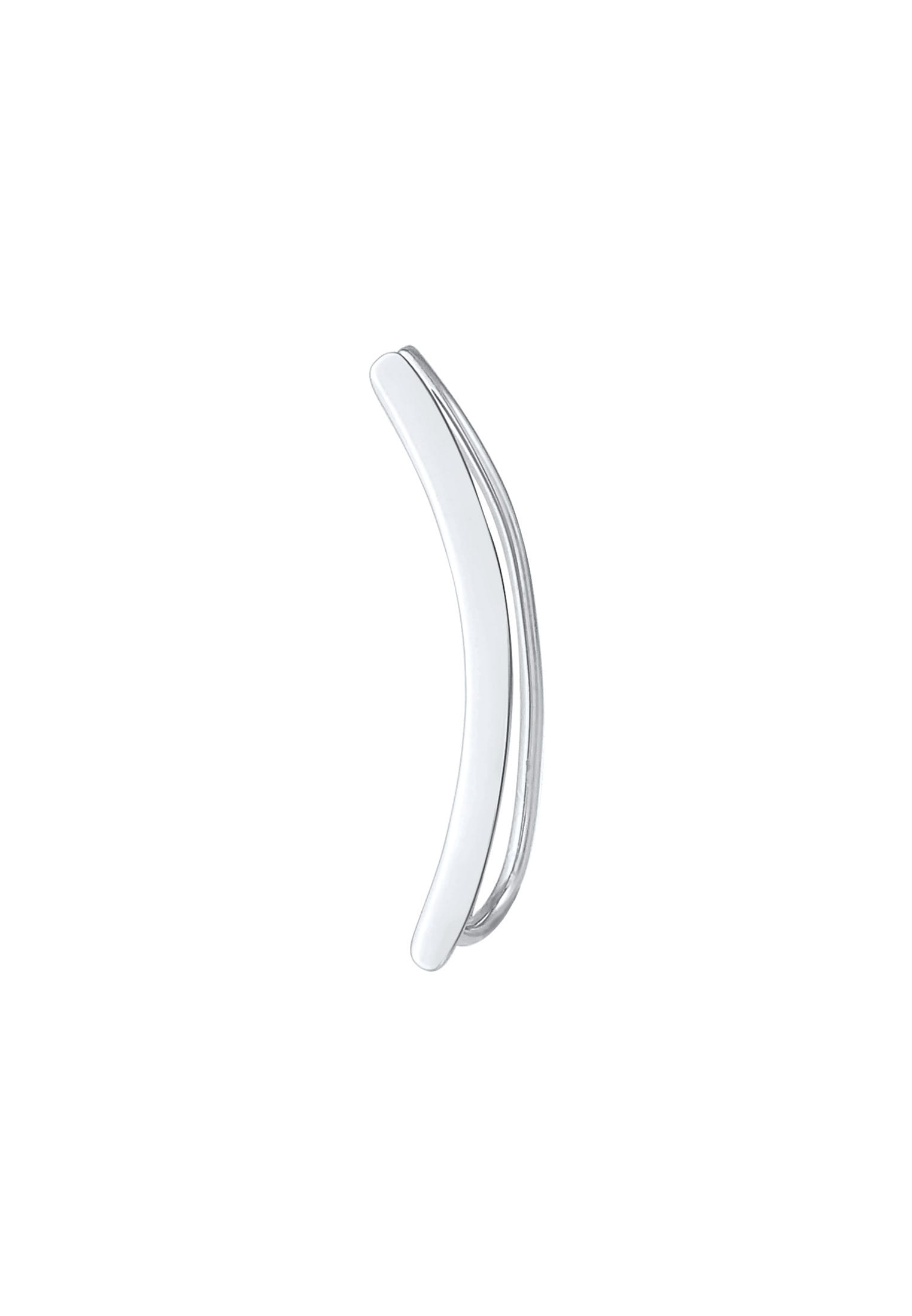 Elli Ohrklemme »Ohrringe Single Earclimber Ohrklemme Gewölbt 925 Silber«
