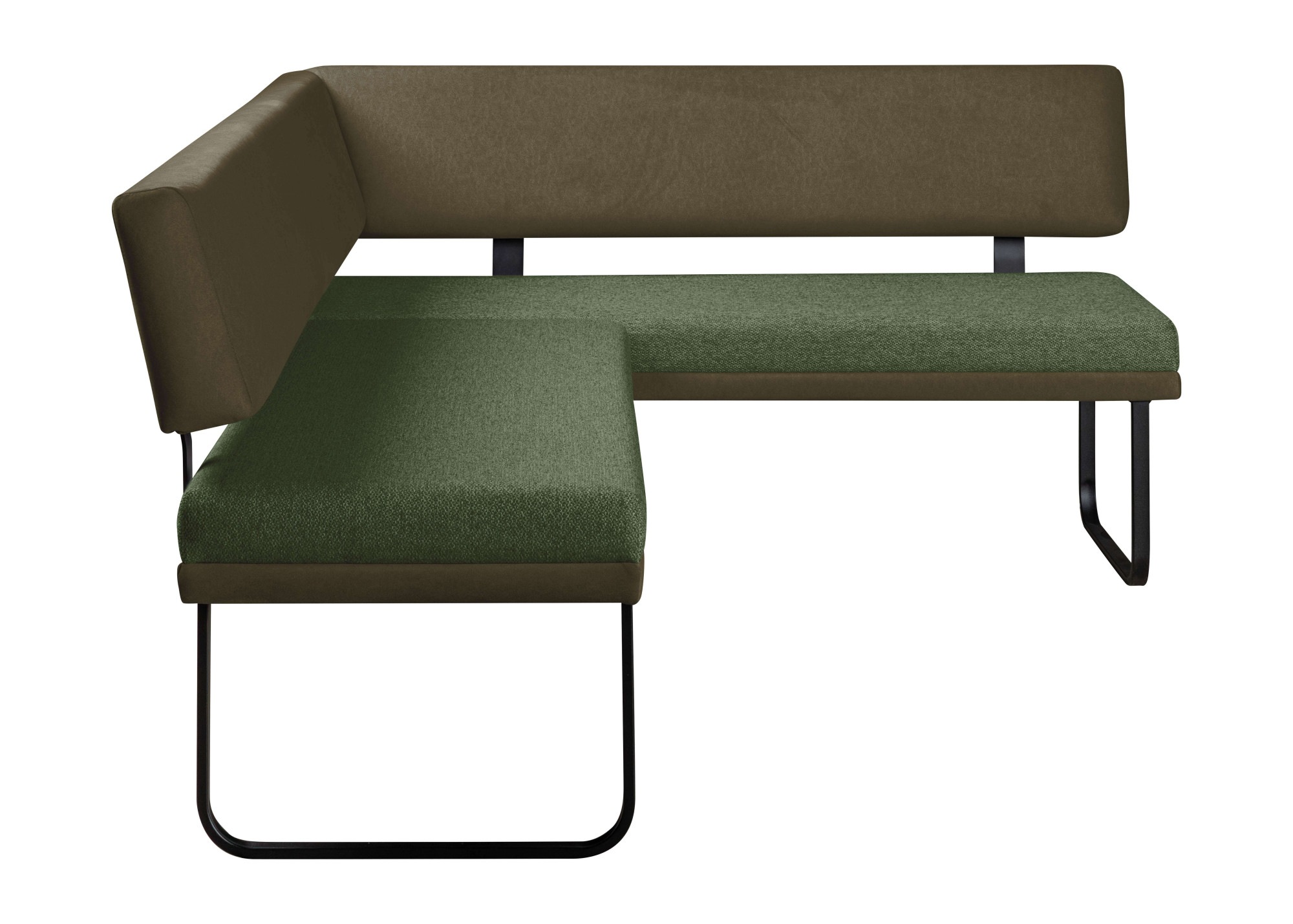 OTTO home Eckbankgruppe »Gabi Essecke, Sitzgruppe, Eckbankgruppe, Küchenbankgruppe« Set, 4tlg, 4 tlg. tlg. Gestell aus matt-schwarzem Flachmetall, stabil, 2-Stoff-Design