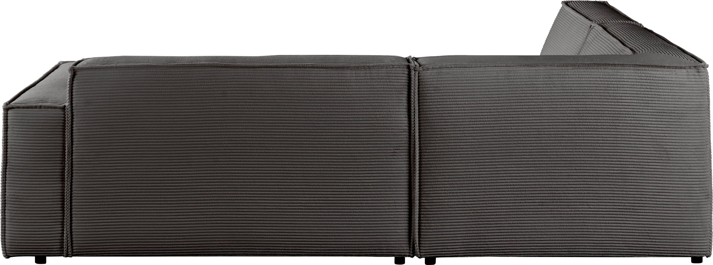 3C Candy Ecksofa »Matteo in elegant, kubischer Formensprache, bequem, L-Form« mit auffälliger Kedernaht, Cord-Bezug, Lounge-Charakter, OTTOs Choice