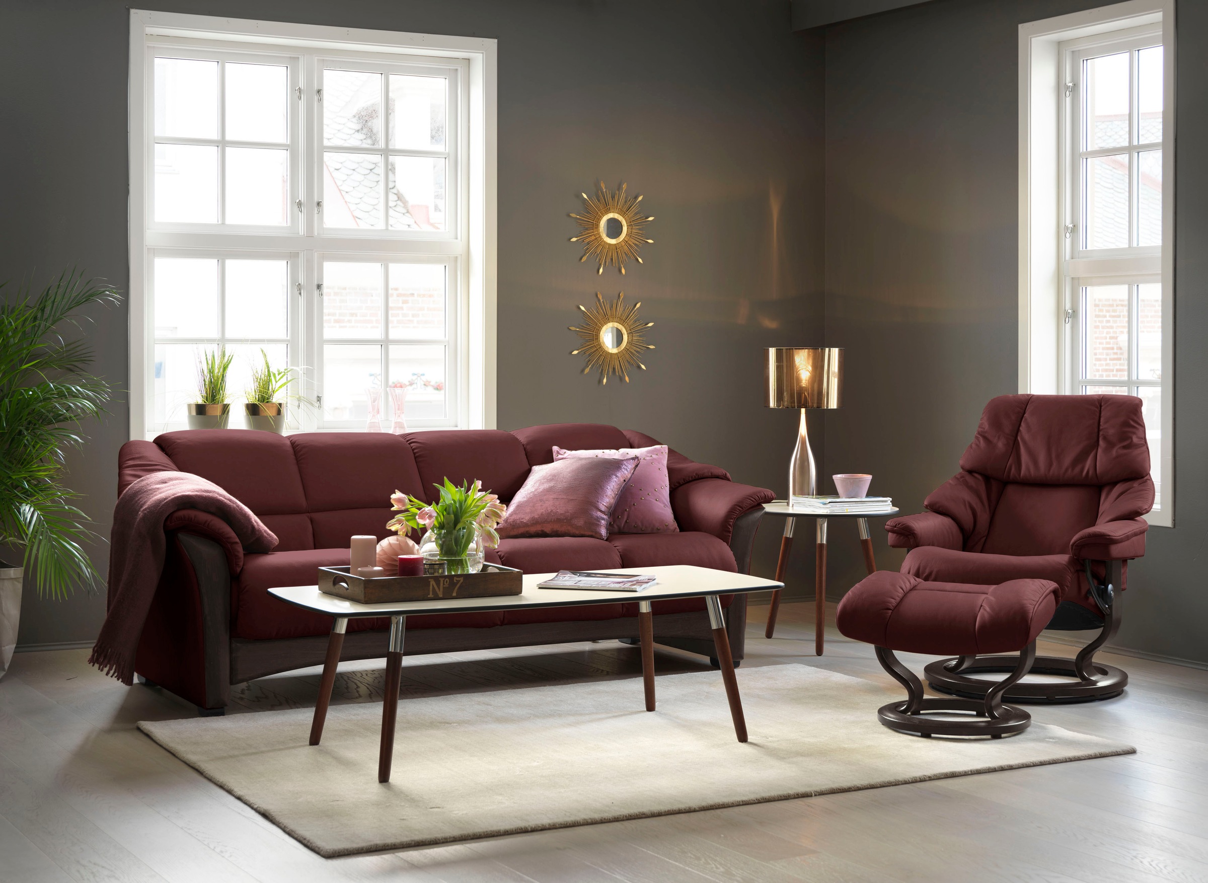Stressless® 2-Sitzer »Oslo«, Gestell Wenge