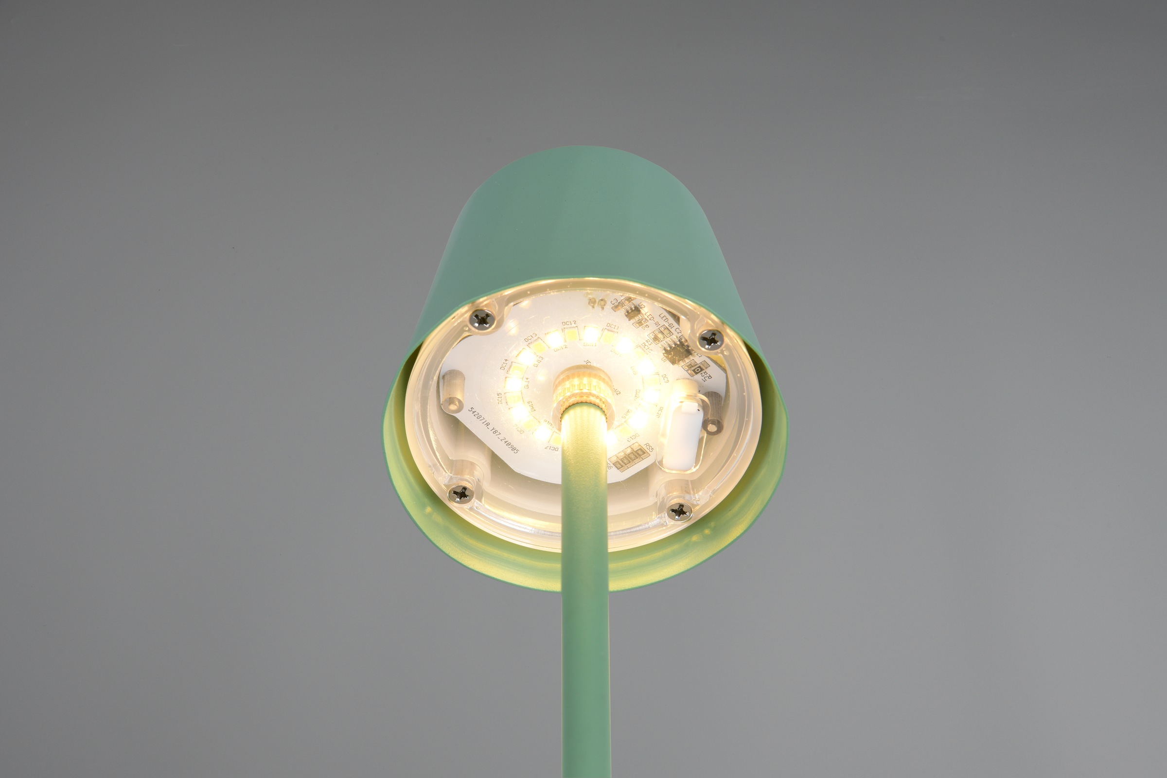 REALITY Leuchten LED Tischleuchte »DIAZ, Outdoor Akku Tischlampe Höhe 21 cm Ø 8,5 cm, IP44, Touchdimmer« LED-Board 1 Stk. Farbwechsler | warmweiß - kaltweiß CCT Lichtfarbe einstellbar 2700-6500K, 160 Lumen, 1,6W, USB Anschluss