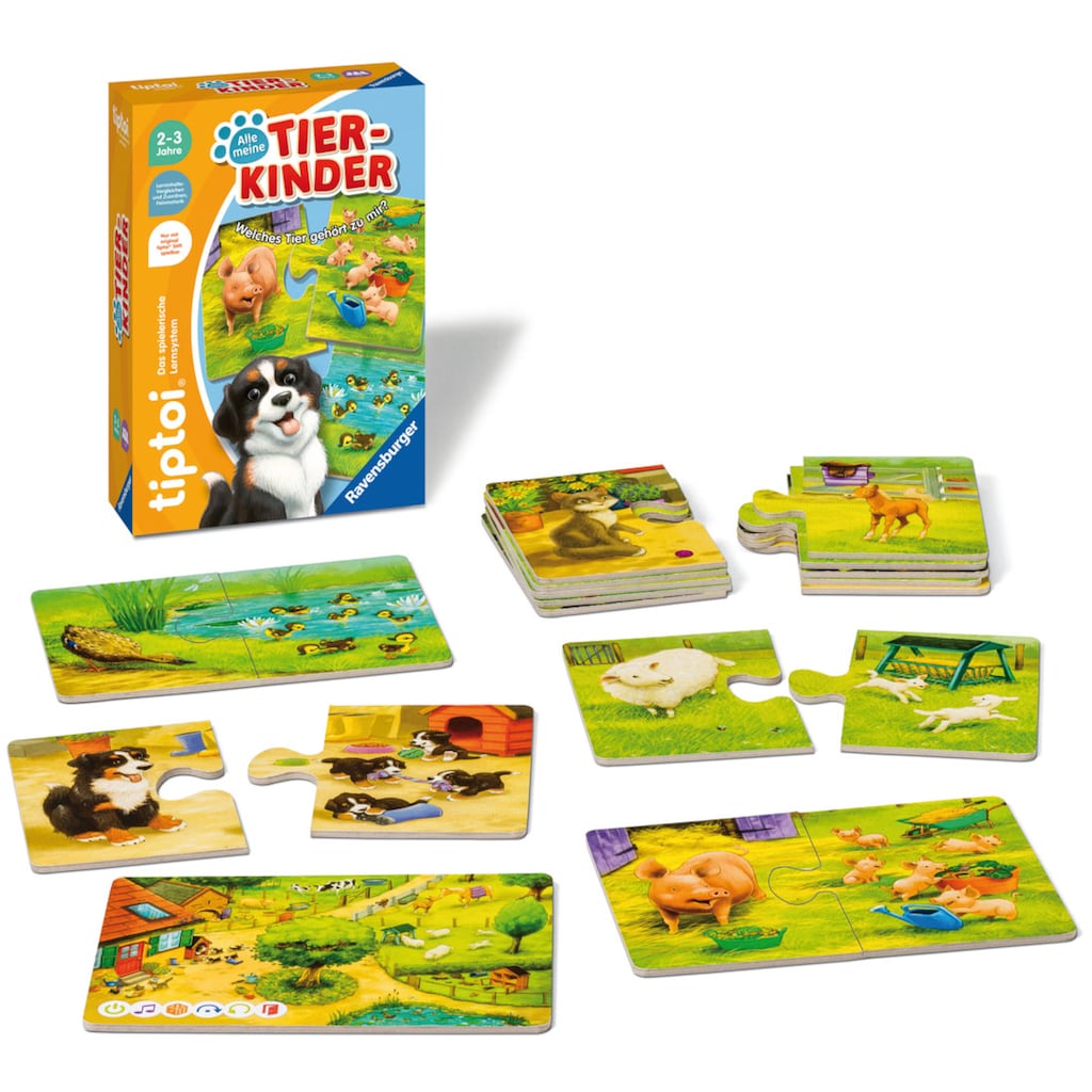 Ravensburger Puzzle »tiptoi® Alle meine Tierkinder«, Made in Europe, FSC® - schützt Wald - weltweit