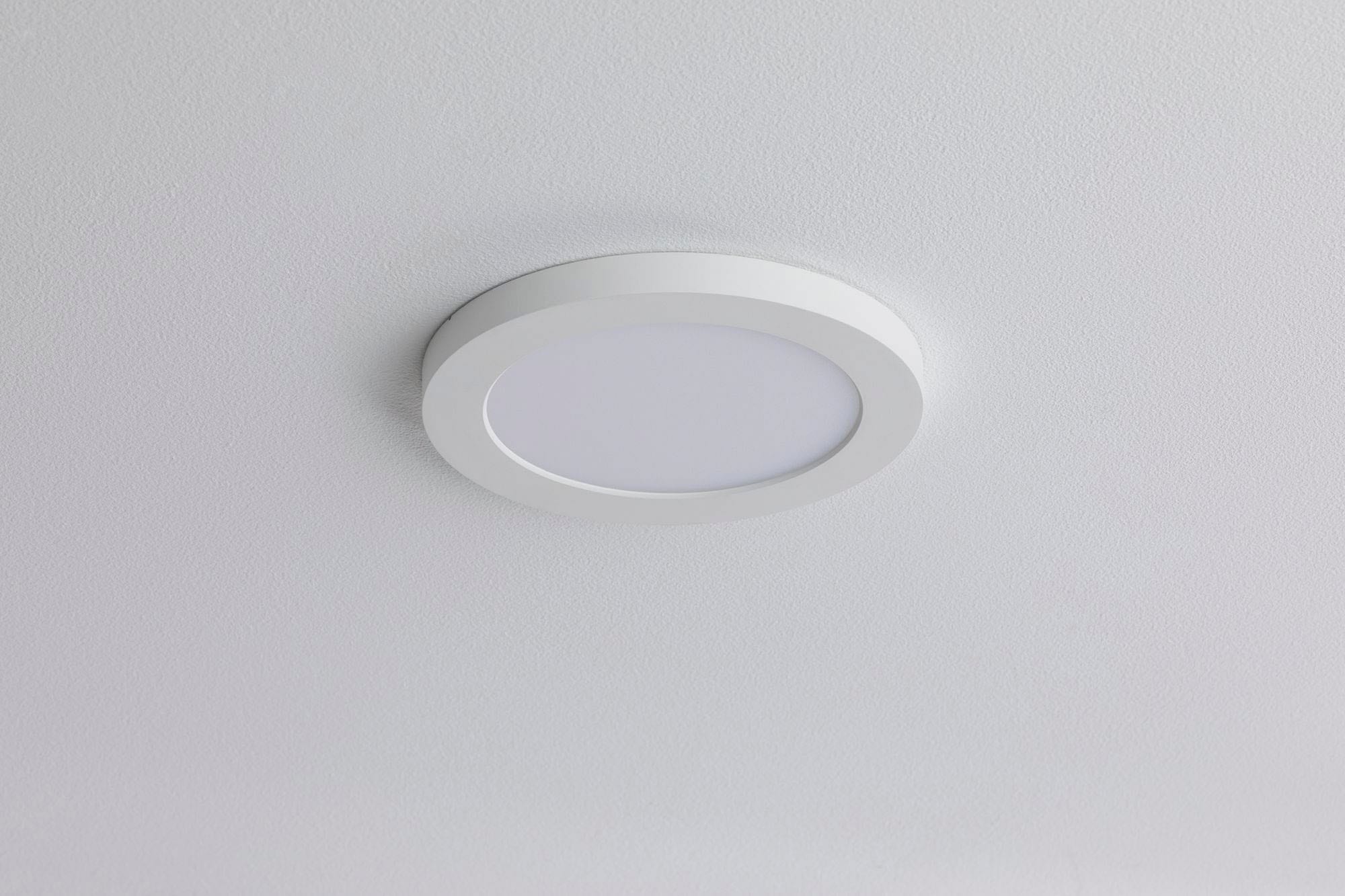 Paulmann LED Einbauleuchte »LED Einbaupanel Cover-it rund 165mm 12W 3.000K Weiß matt«, 1 flammig, LED Einbaupanel Cover-it rund 165mm 12W 3.000K Weiß matt