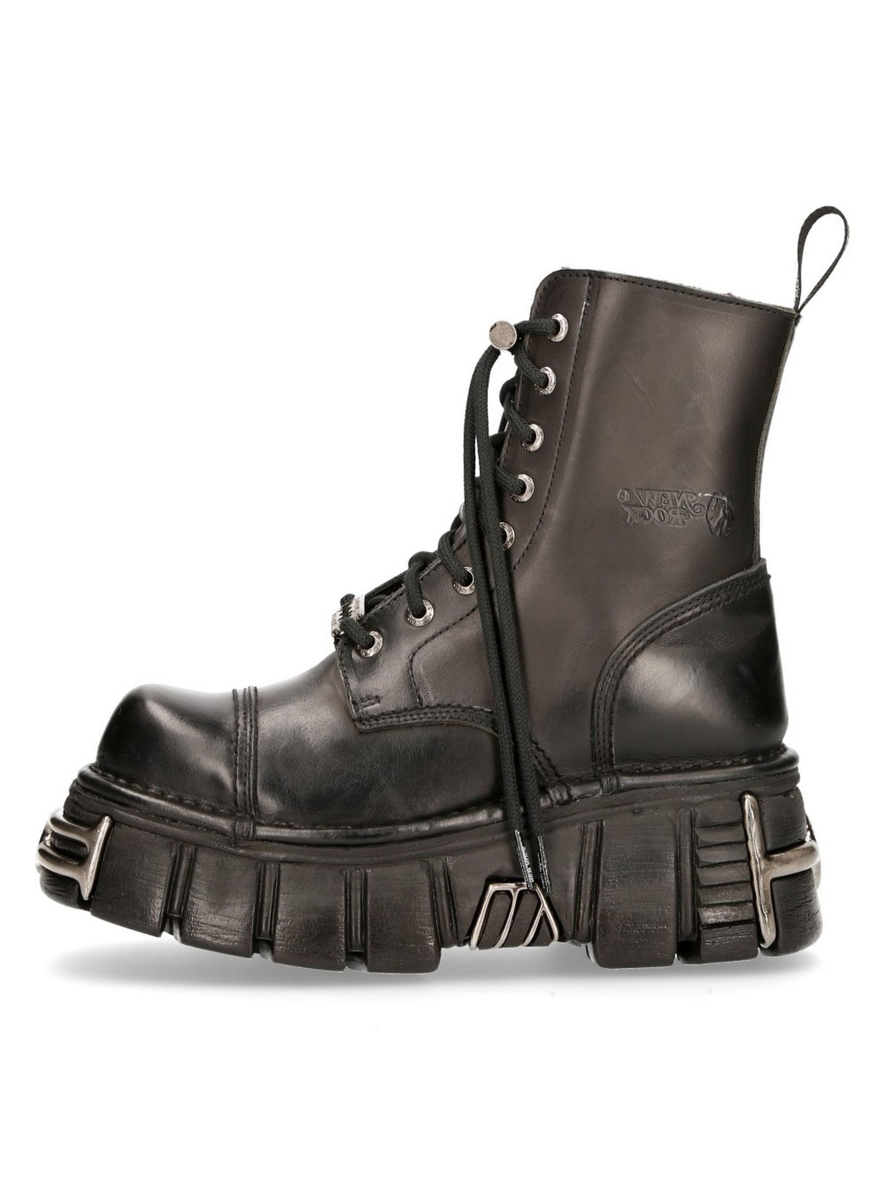 NEW ROCK Plateaustiefelette »Plateau Ankle Boots M-NEWMILI083C-C6«  Handgefertigt, Made in Spain
