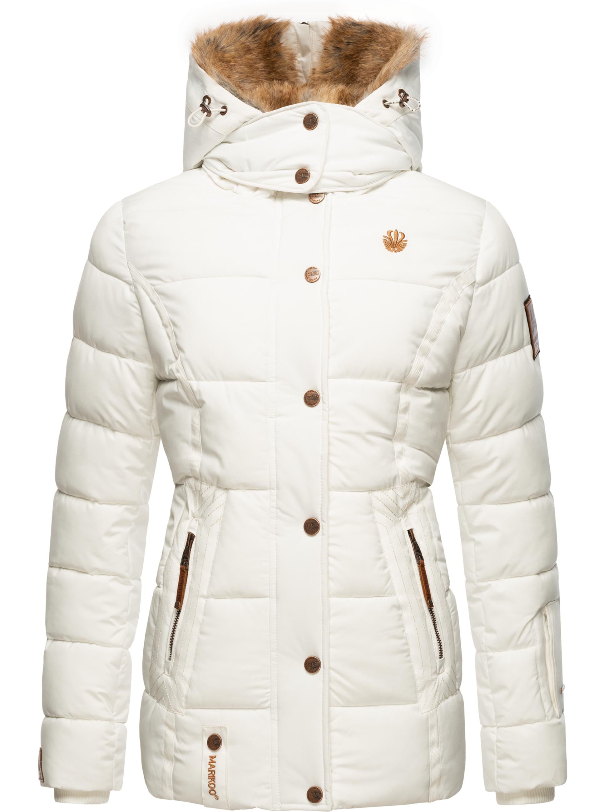 Marikoo Winterjacke »Winterjacke Nekoo«, mit Kapuze, stylische Damen Steppjacke mit großer Kapuze
