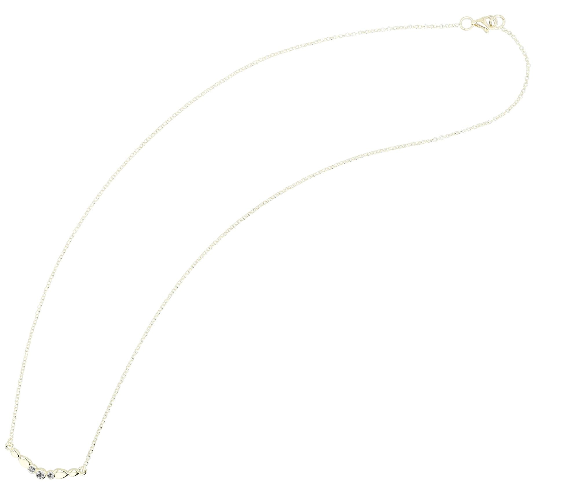 Adelia´s Gliederkette »Damen Halskette aus 333 Gold mit Zirkonia 45 cm«
