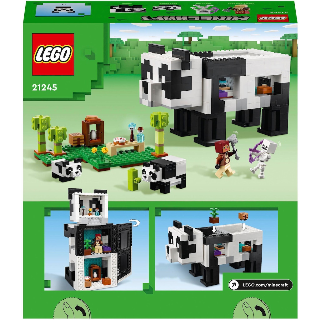 LEGO® Konstruktionsspielsteine »Das Pandahaus (21245), LEGO® Minecraft«, (553 St.)