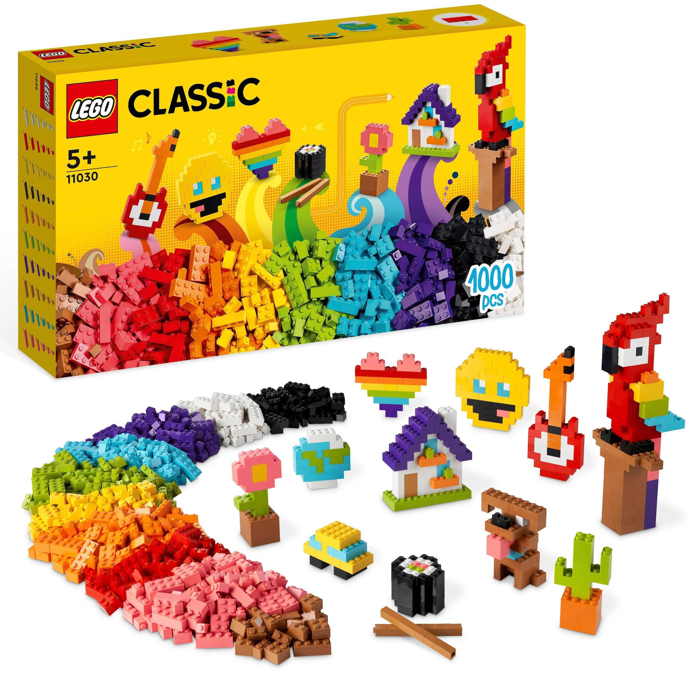 LEGO® Konstruktionsspielsteine »Großes Kreativ-Bauset (11030), LEGO® Classic«, (1000 St.)
