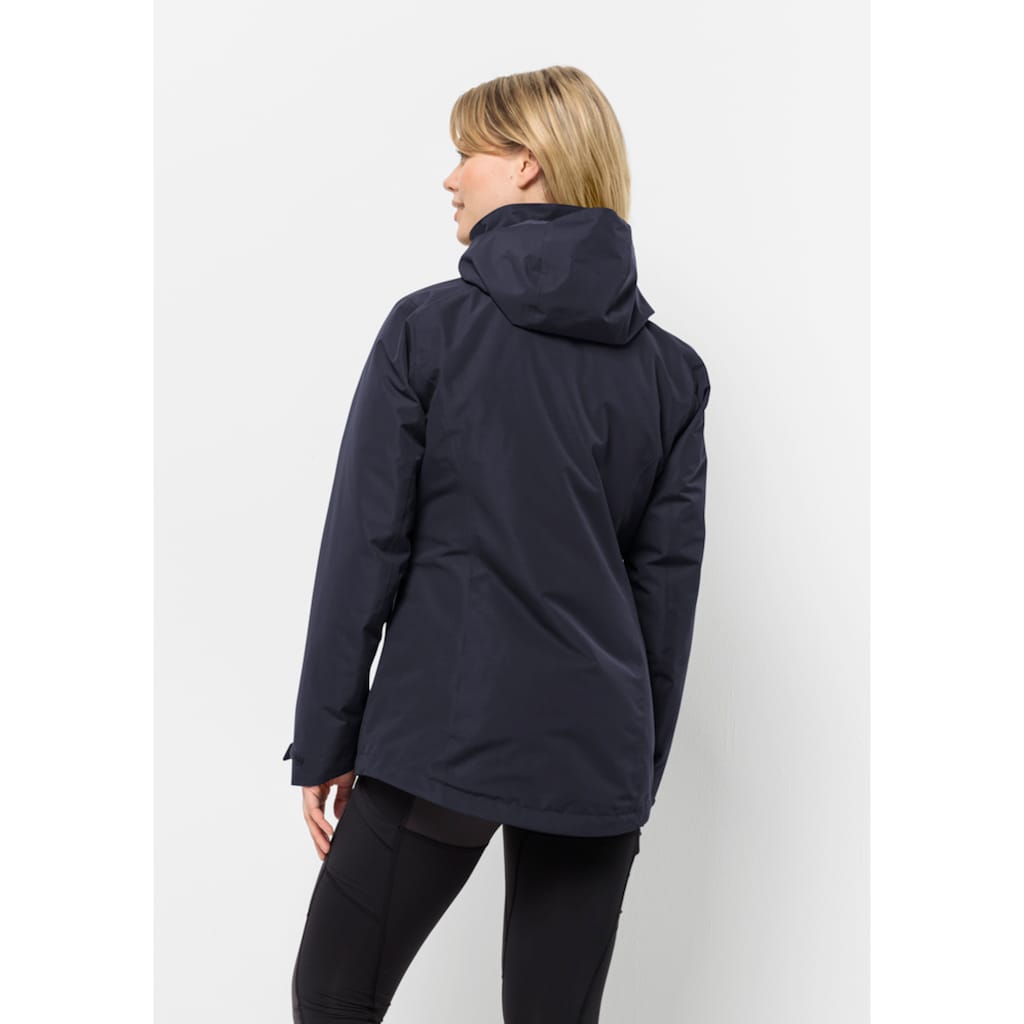 Jack Wolfskin 3-in-1-Funktionsjacke »BERGLAND 3IN1 JKT W«, mit Kapuze