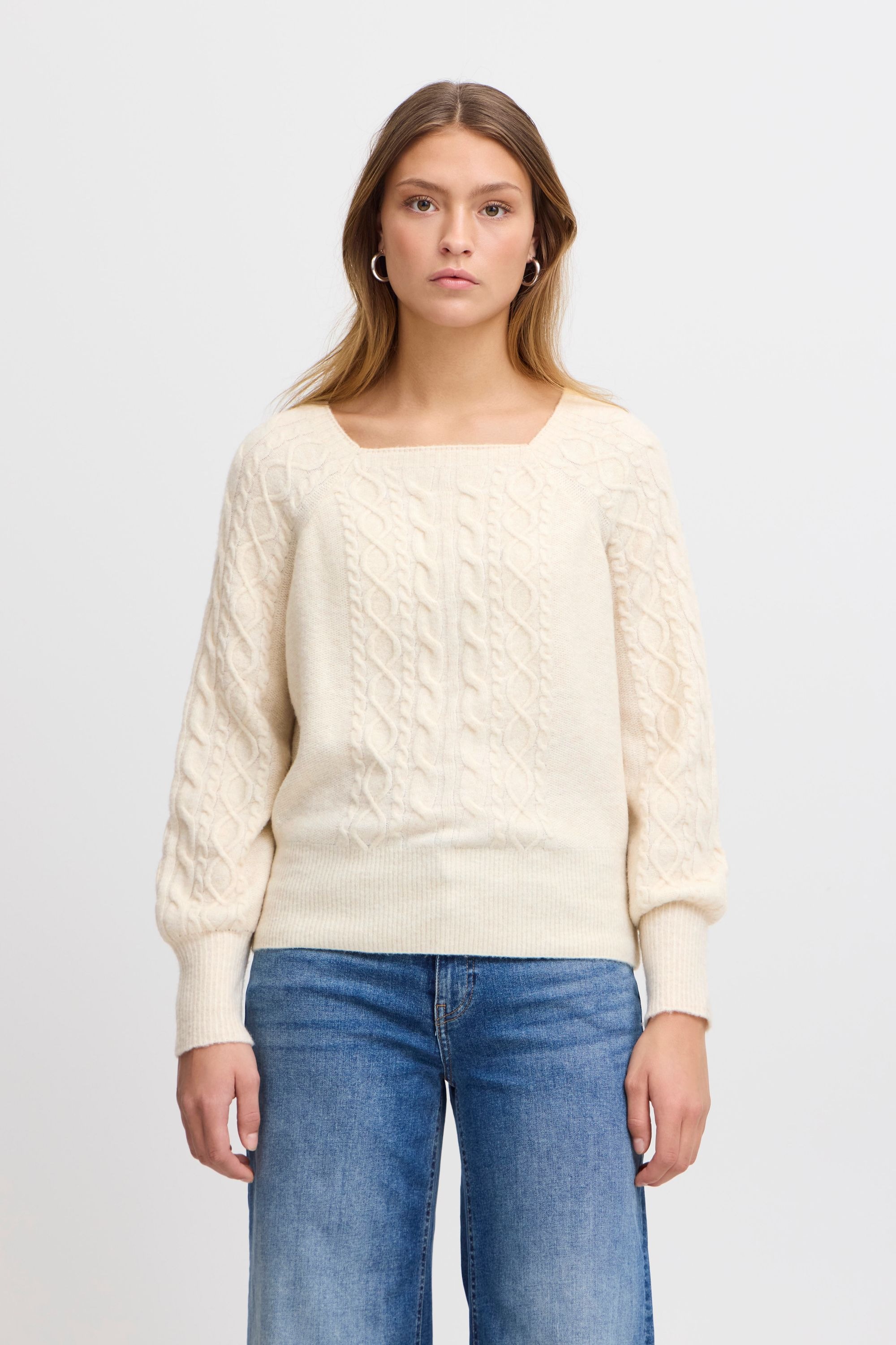 Ichi Strickfleece-Pullover »Strickpullover IHLIYANNA LS«
