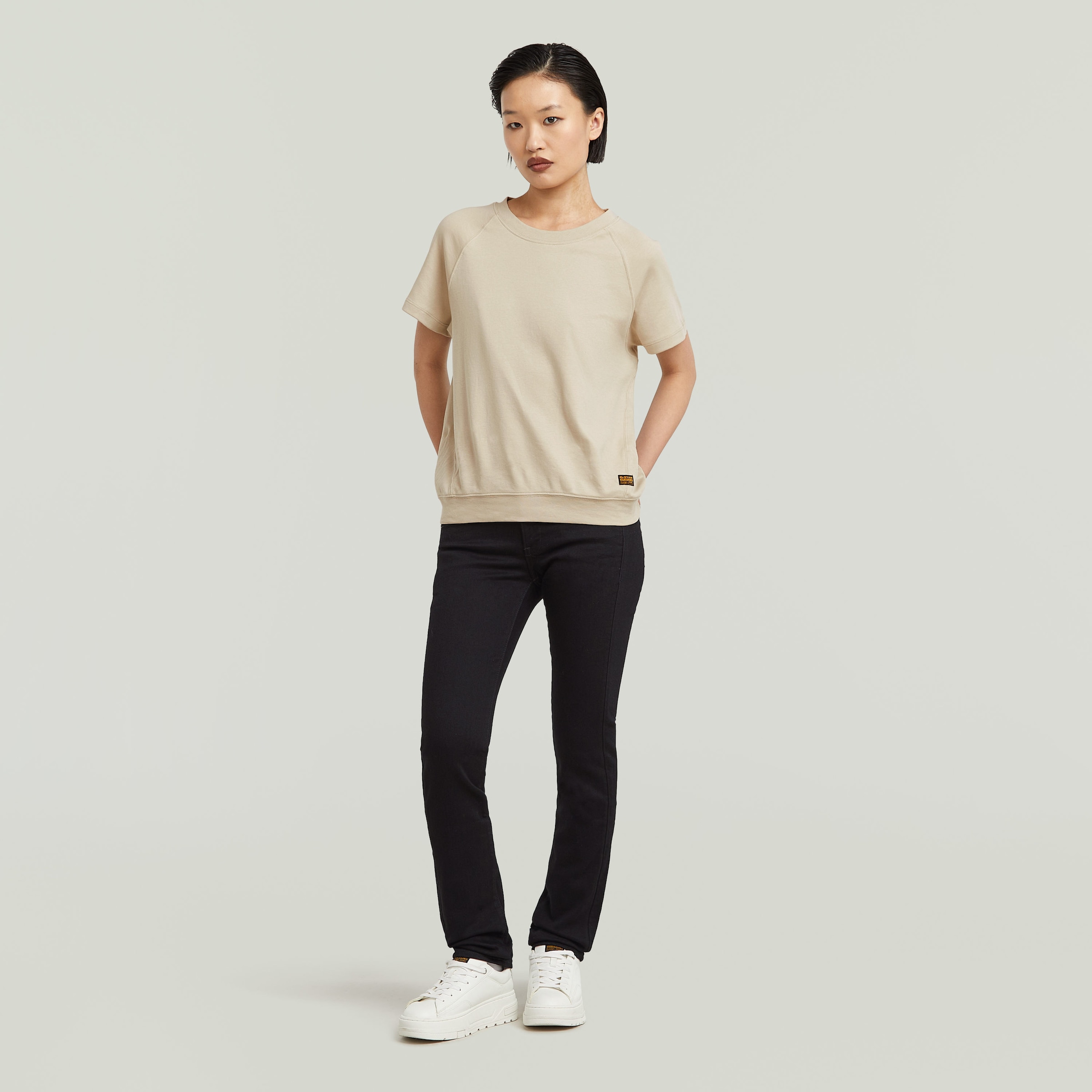 G-STAR 5-Pocket-Jeans »Midge Straight«, mit Verstelllasche hinten am Bund