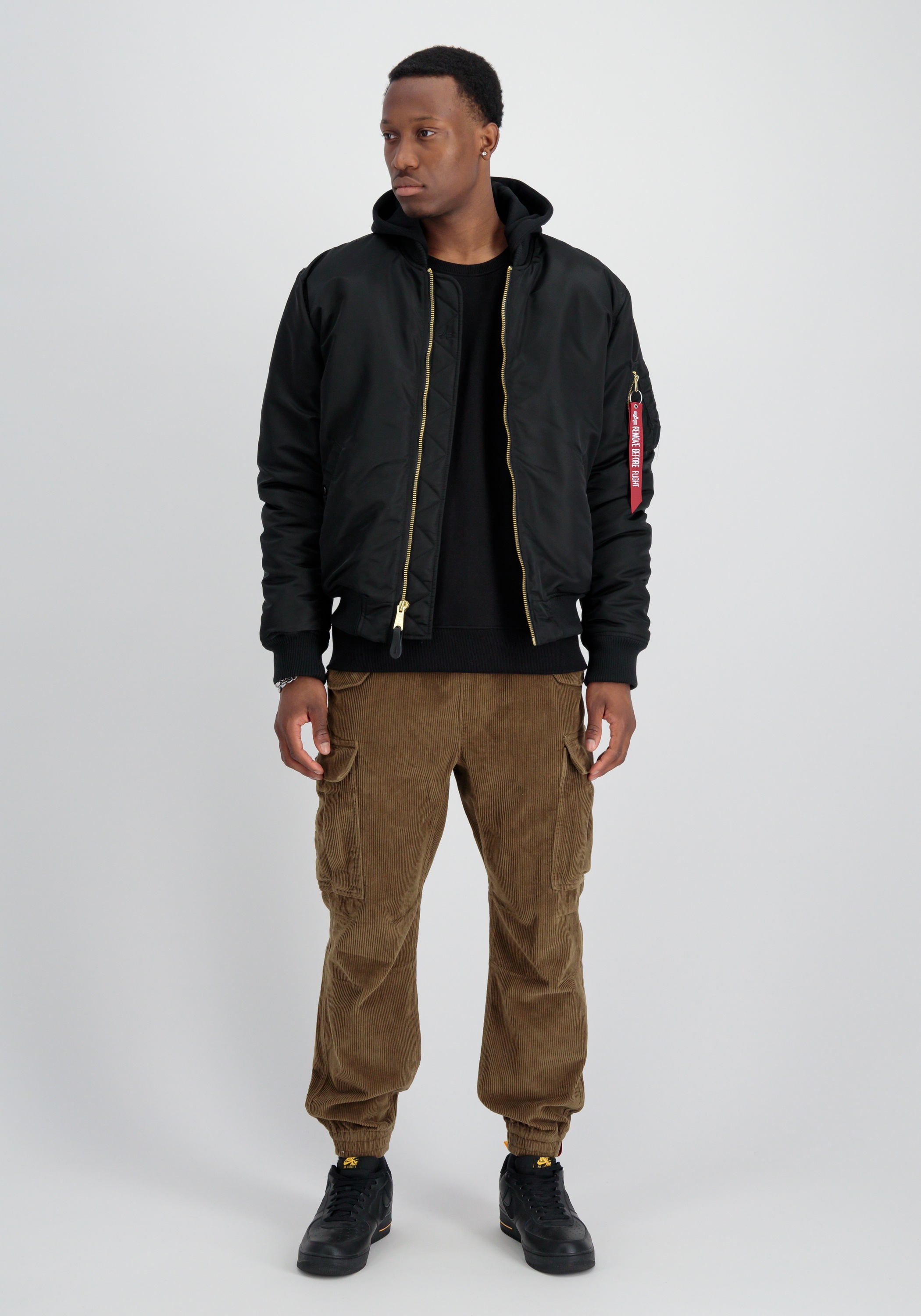 Alpha Industries Bomberjacke »MA-1 Zip Hood Back EMB«