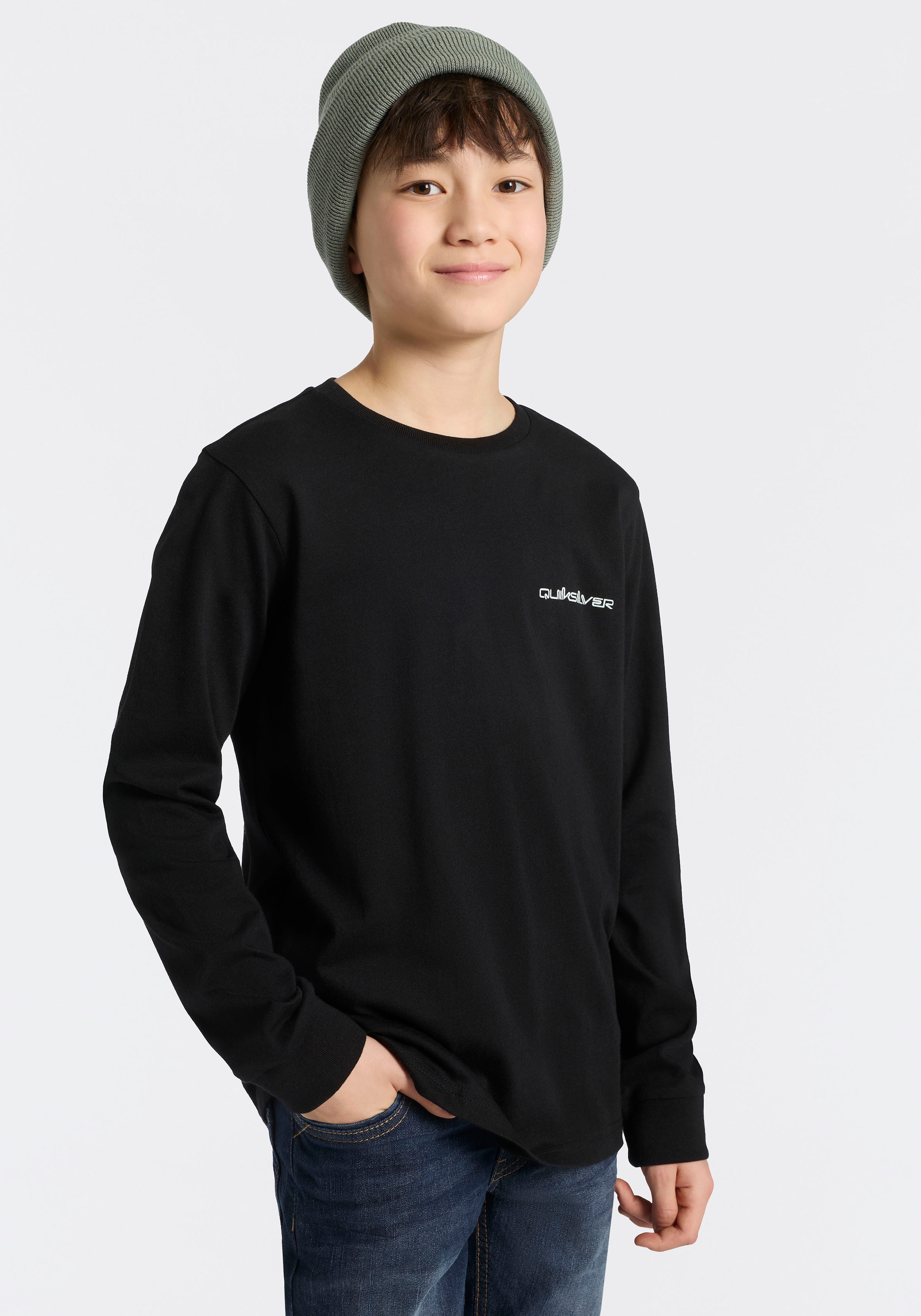 Quiksilver Langarmshirt »DESERT WAV TWIST TIDE LS PAK Y« 2 für vielseitige Aktivitäten, Rundhalsausschnitt, sportlicher Stil