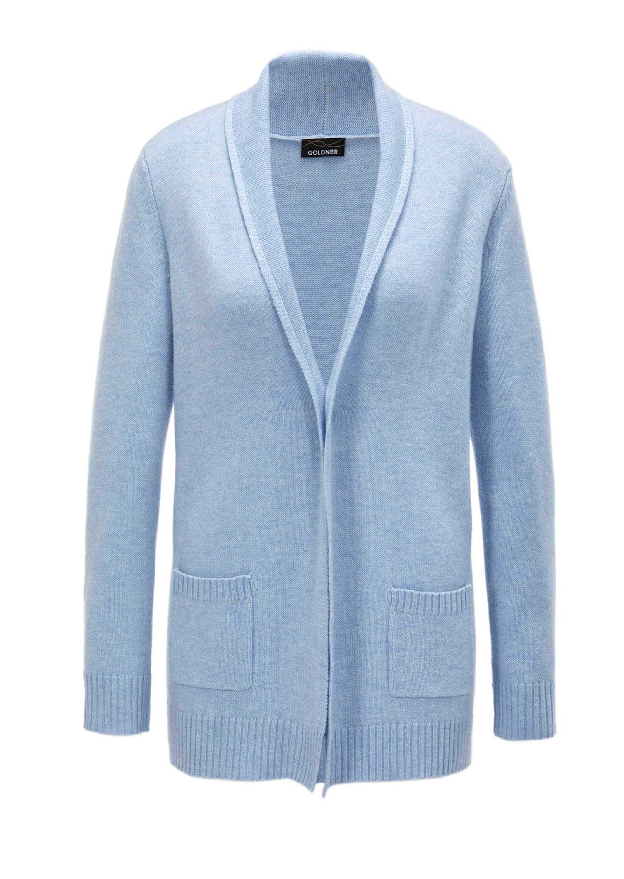 GOLDNER Strickjacke »Kurzgröße Langarm Cardigan aus Merino«