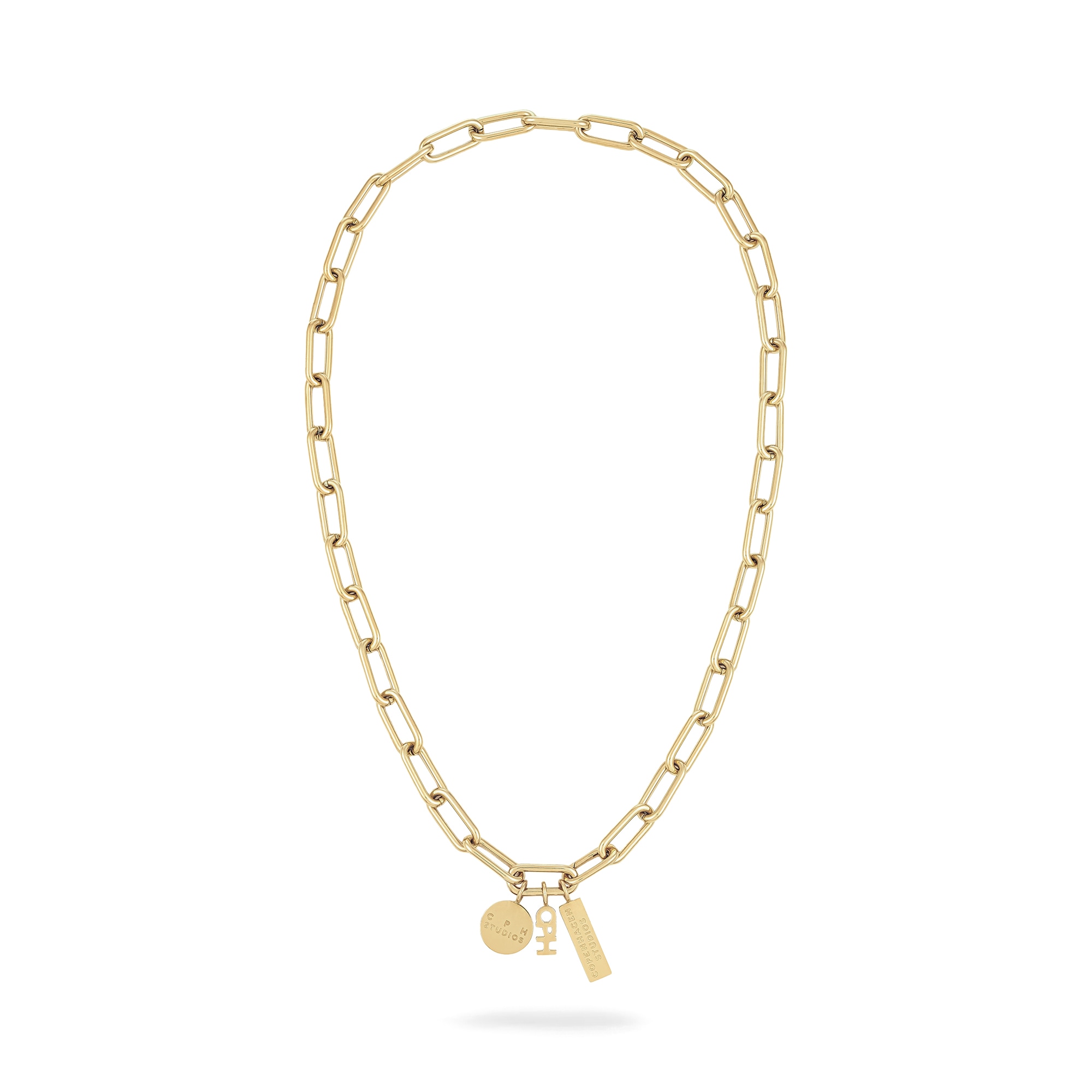 Copenhagen Studios Kette mit Anhänger »Schmuck Geschenk Edelstahl Halskette Bold Link«