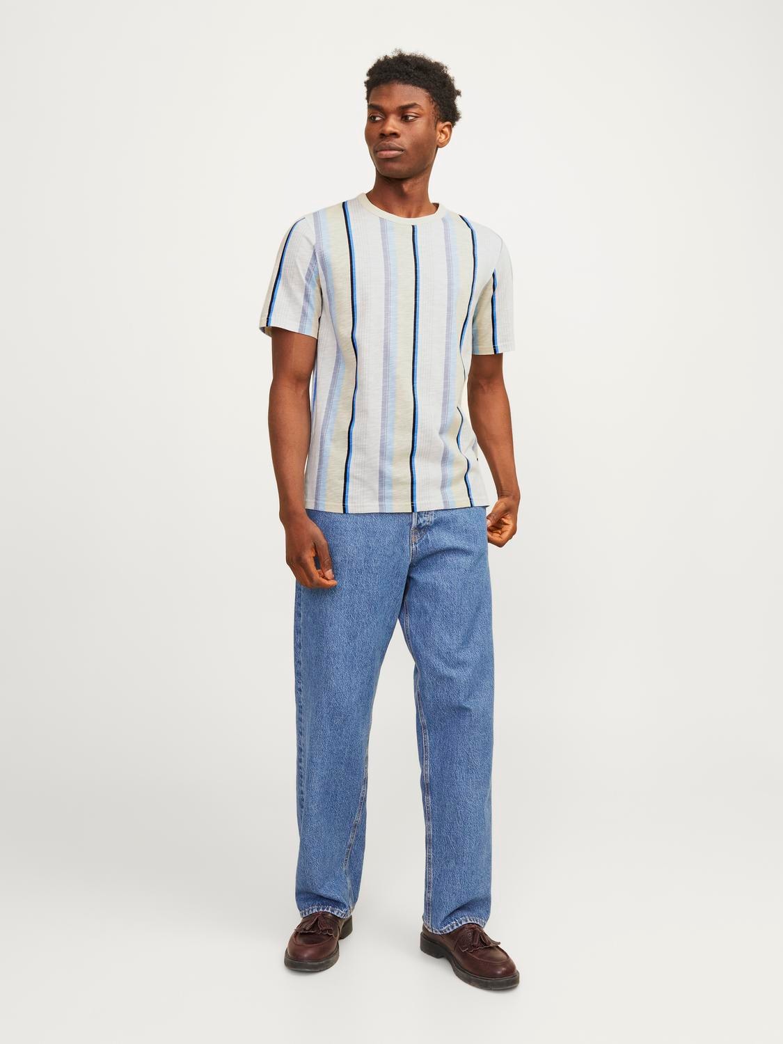 Jack & Jones T-Shirt »JPRBLAPALMA AOP SS TEE CREW NECK SN«