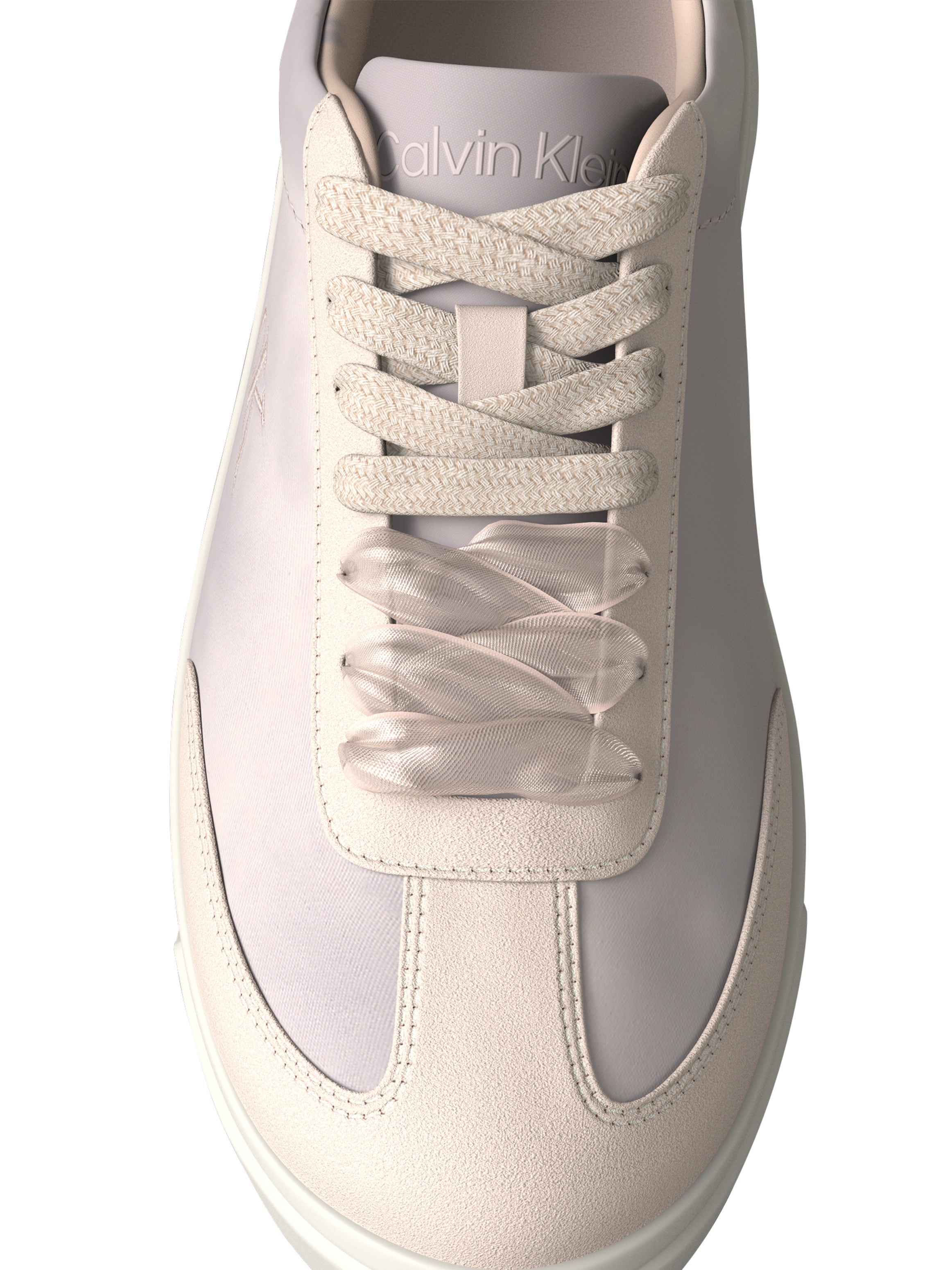 Calvin Klein Plateausneaker »LOW PRO CUPSOLE WT SATIN MIX«  Freizeitsneaker, Halbschuh mit zwei Schnürsenkelarten