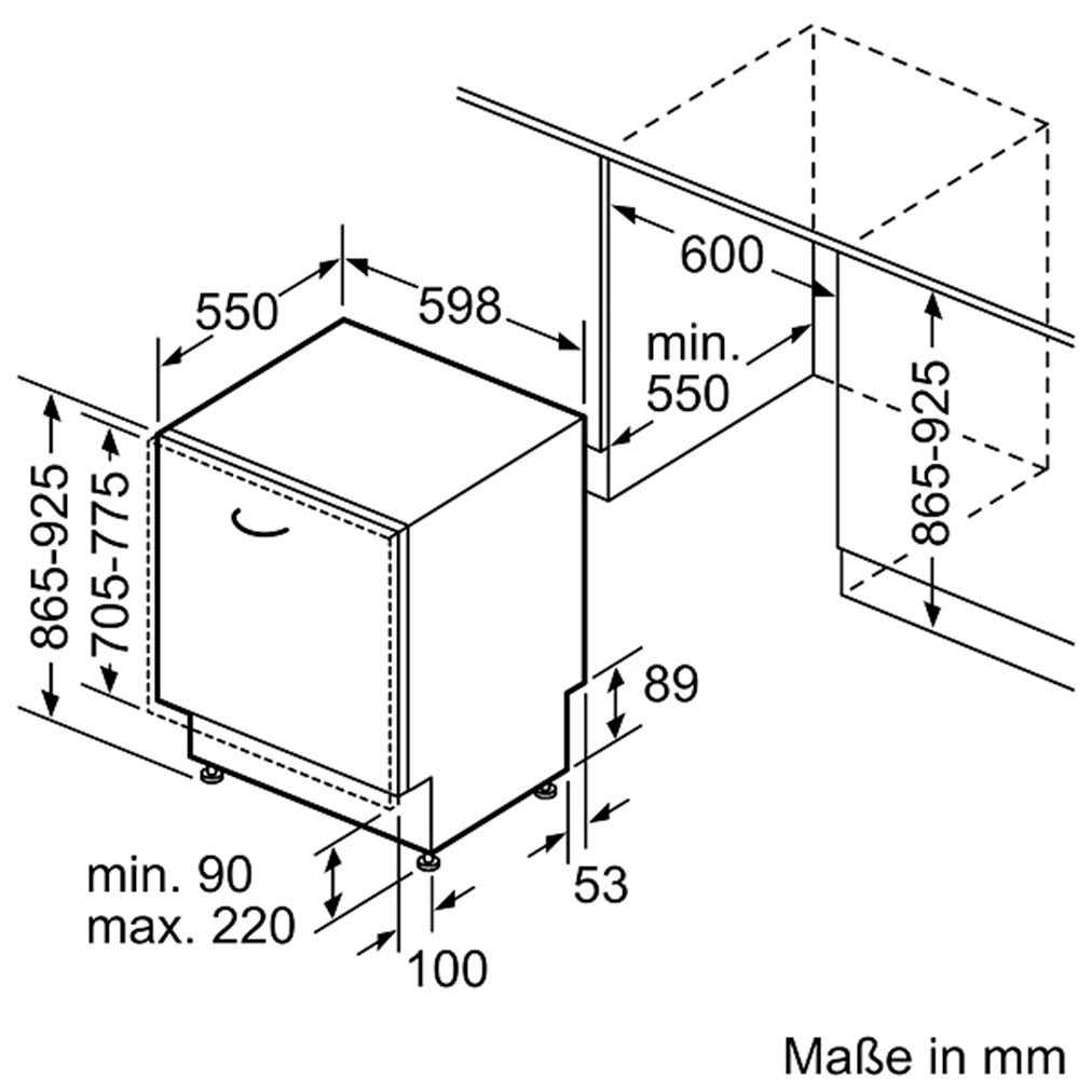 Constructa vollintegrierbarer Geschirrspüler »CB5VX03ITE«, 13 Maßgedecke