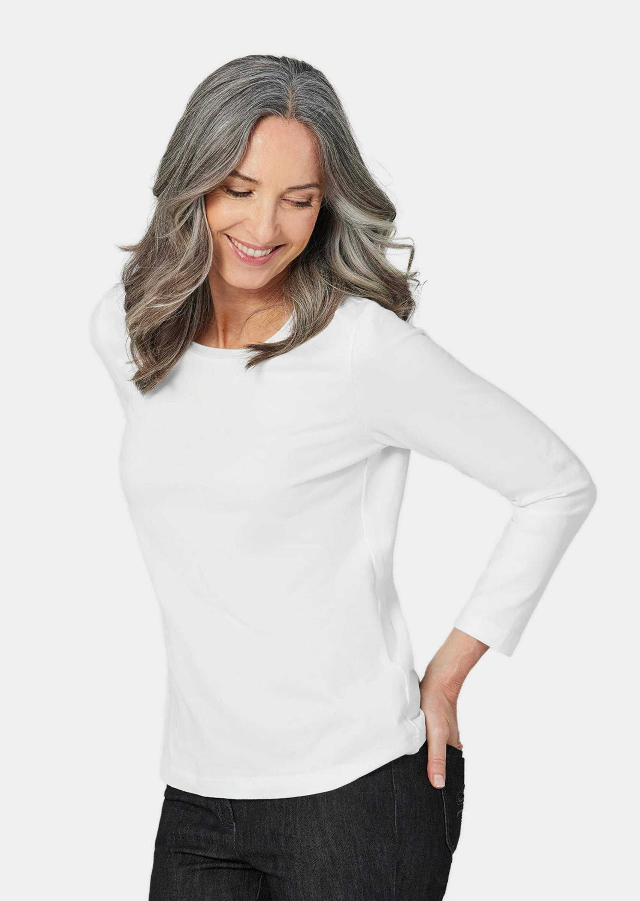 GOLDNER Kurzarmshirt »Langarmshirt im 3er-Pack«