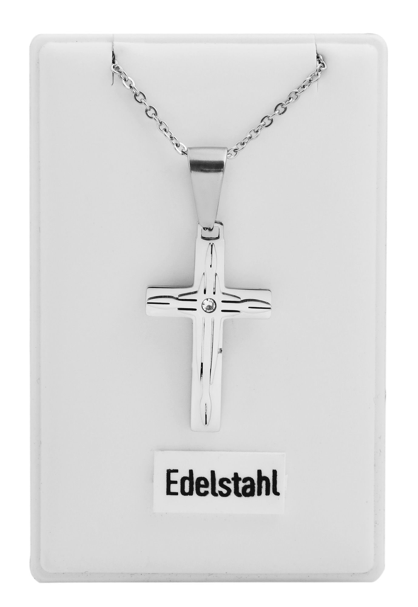 Adelia´s Kette ohne Anhänger »Damen Halskette mit Anhänger ¿ Kreuz aus Edelstahl«