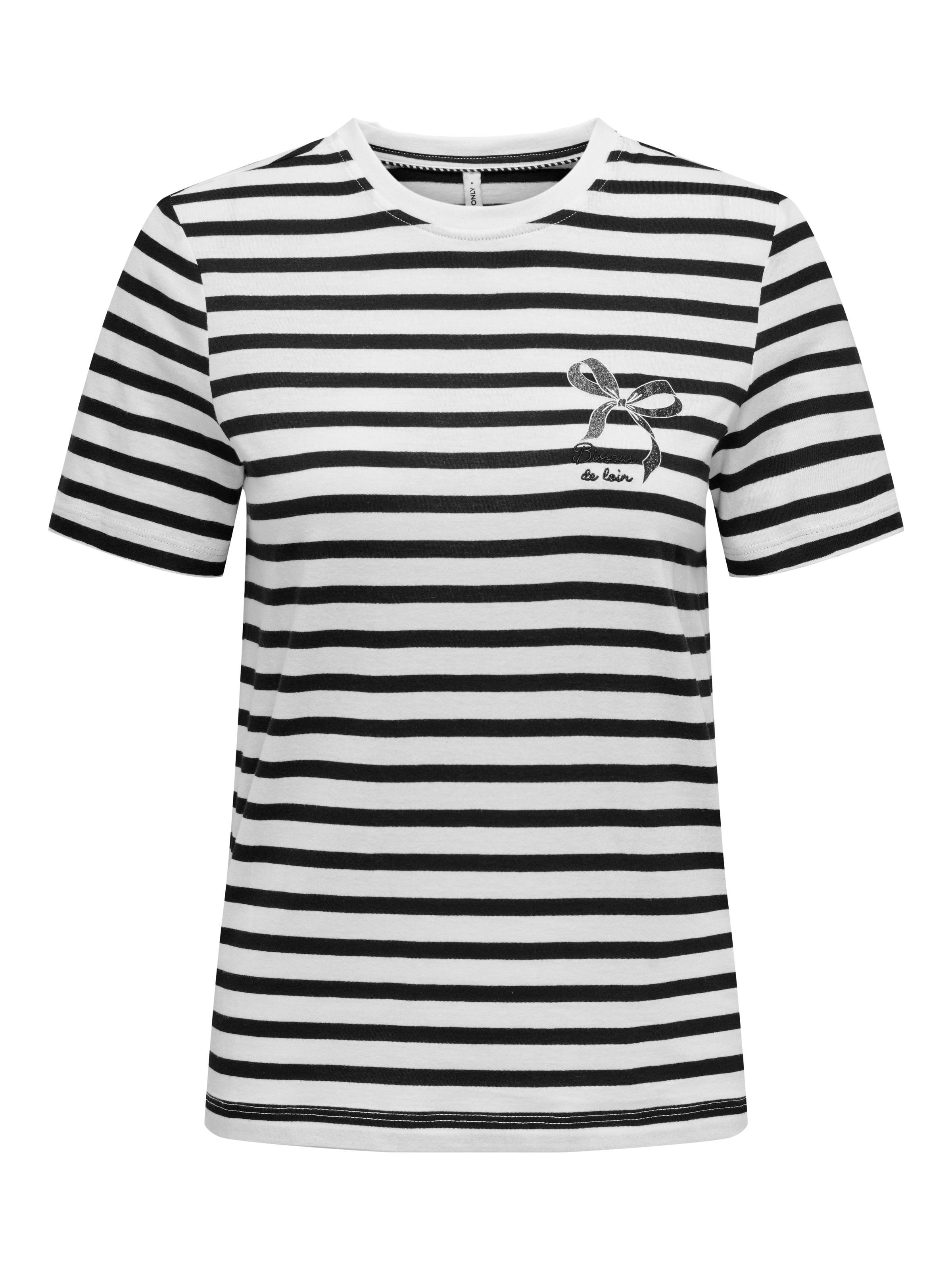 ONLY Kurzarmshirt »ONLKITA LIFE REG S/S BOW TOP BOX JRS«