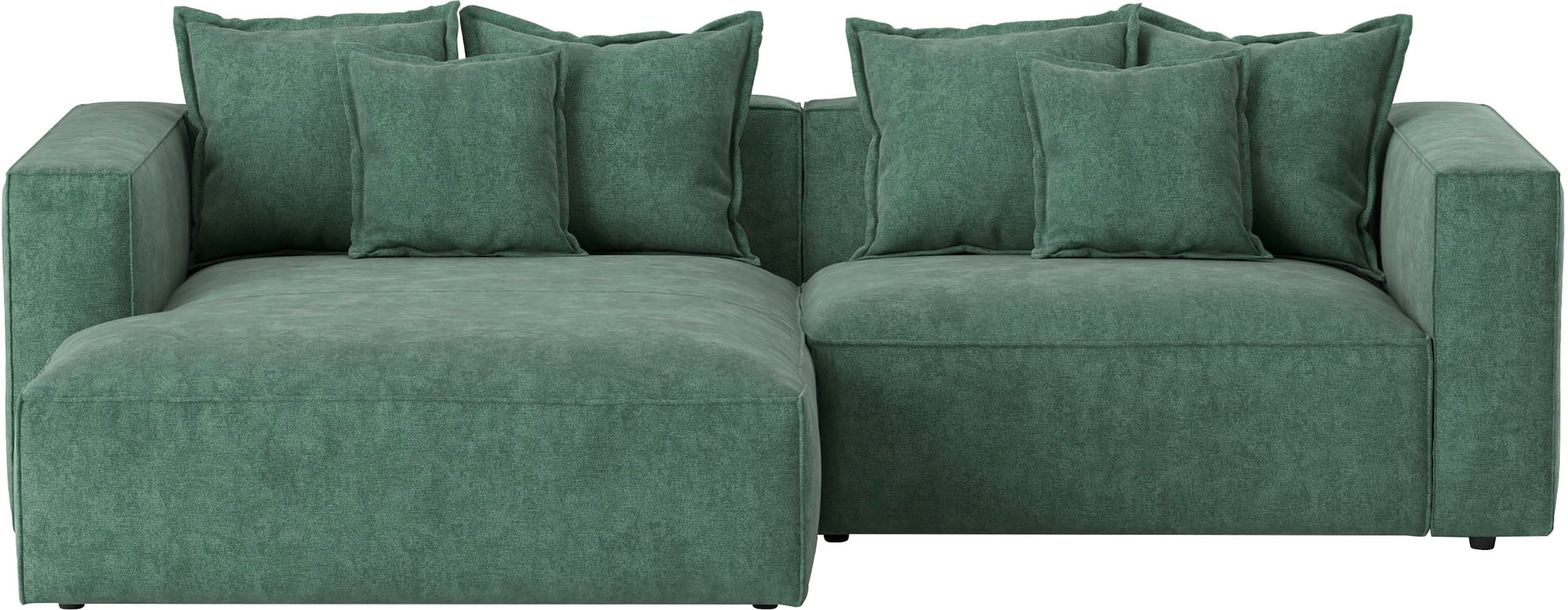 INOSIGN Ecksofa »Cowboy L-Form«, mit 6 Kissen, kubisches Sofa