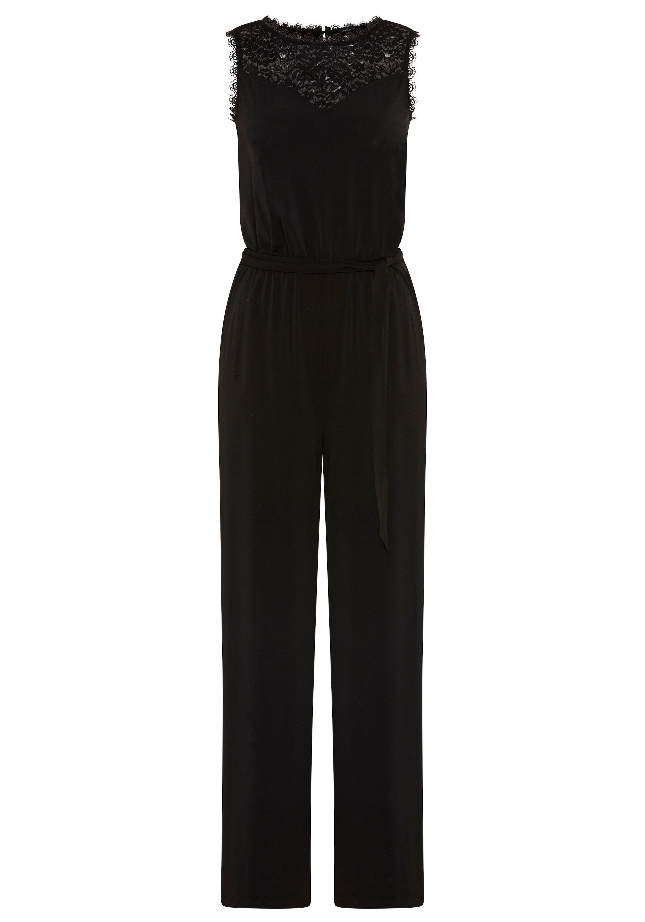 Laura Scott Jumpsuit klassische und elegante Passform mit Spitze , ärmellos