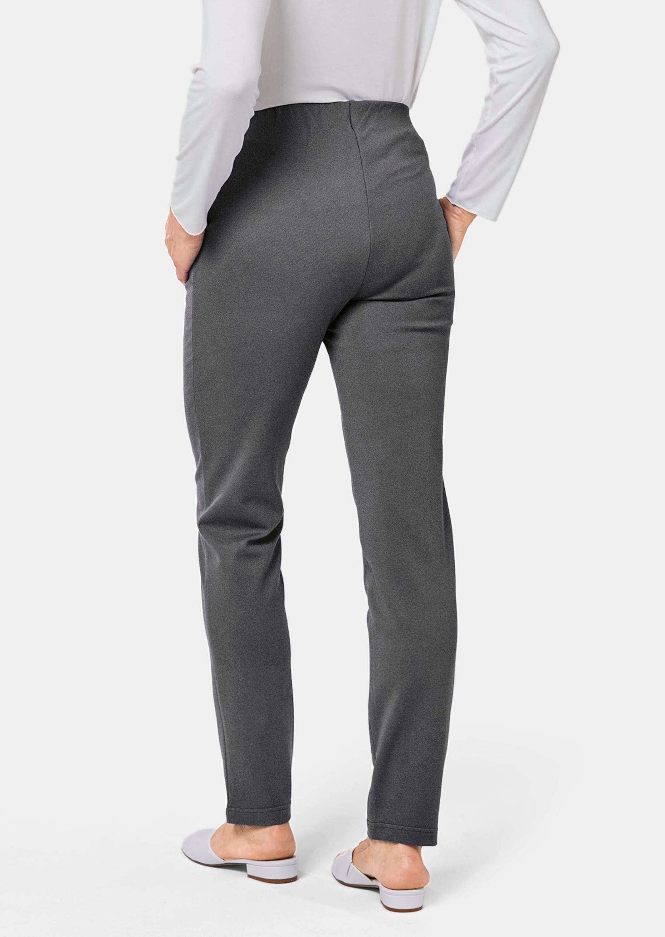 GOLDNER Schlupfhose »Moderne Hose LOUISA mit streckenden Biesen«