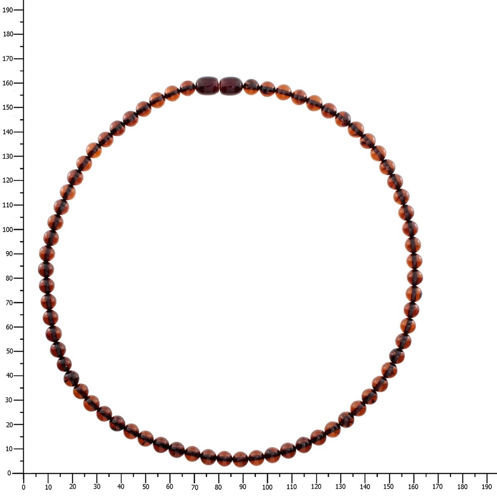 OSTSEE-SCHMUCK Kette ohne Anhänger »- Kugel 6 mm - Bernstein -,«