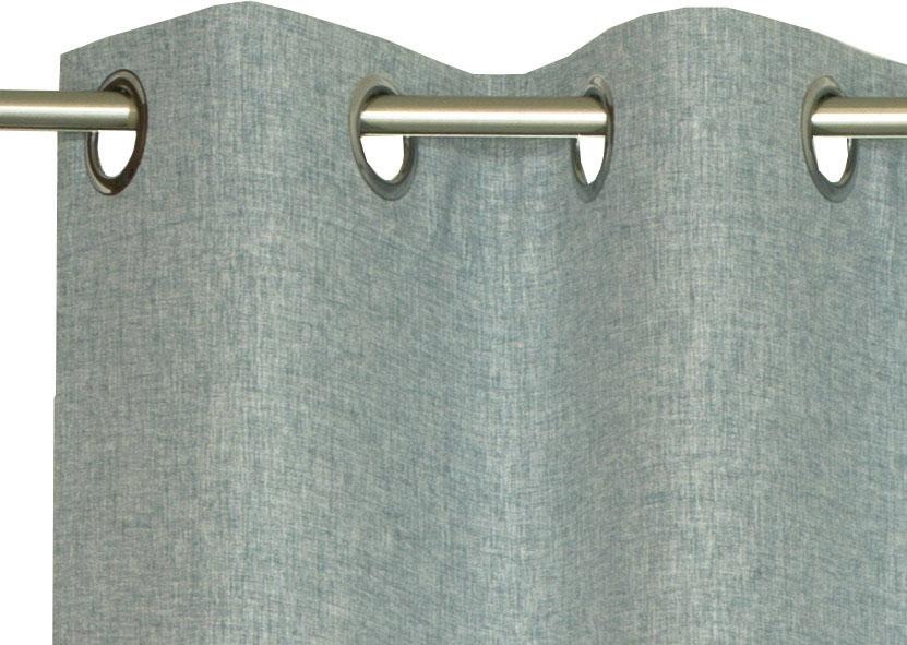 Esprit Vorhang »Harp«, (1 St.), HxB: 250x140, Blickdicht, mit Lederlabel, (BxH) 140 x 250 cm
