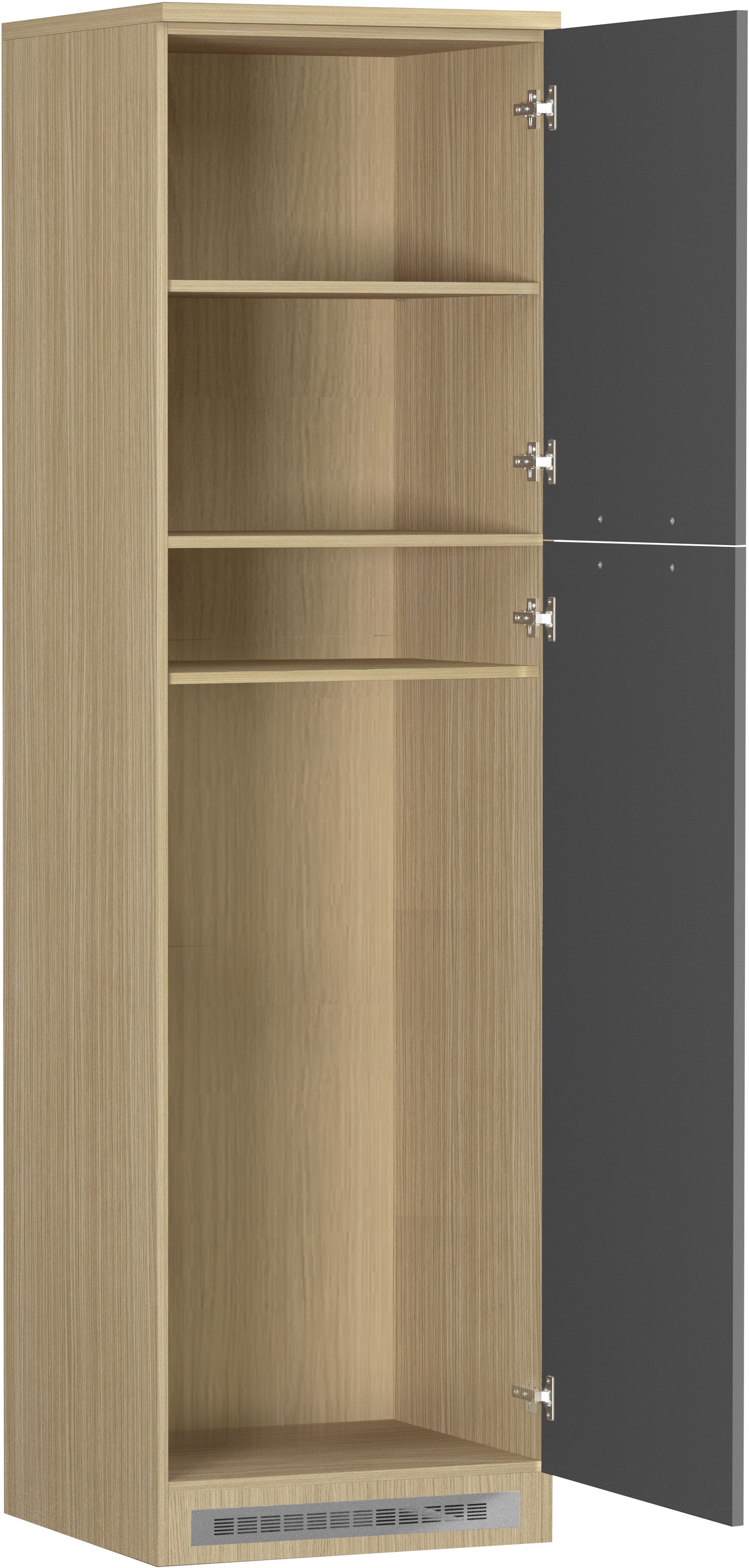 KOCHSTATION Kühlumbauschrank »Luna, Kühlschrank-Umbau, Einbauschrank für Kühlschrank, Made in Italy« B/T/H: 60×60×214,5 cm, für zwei Kühlschrankhöhen vorbereitet
