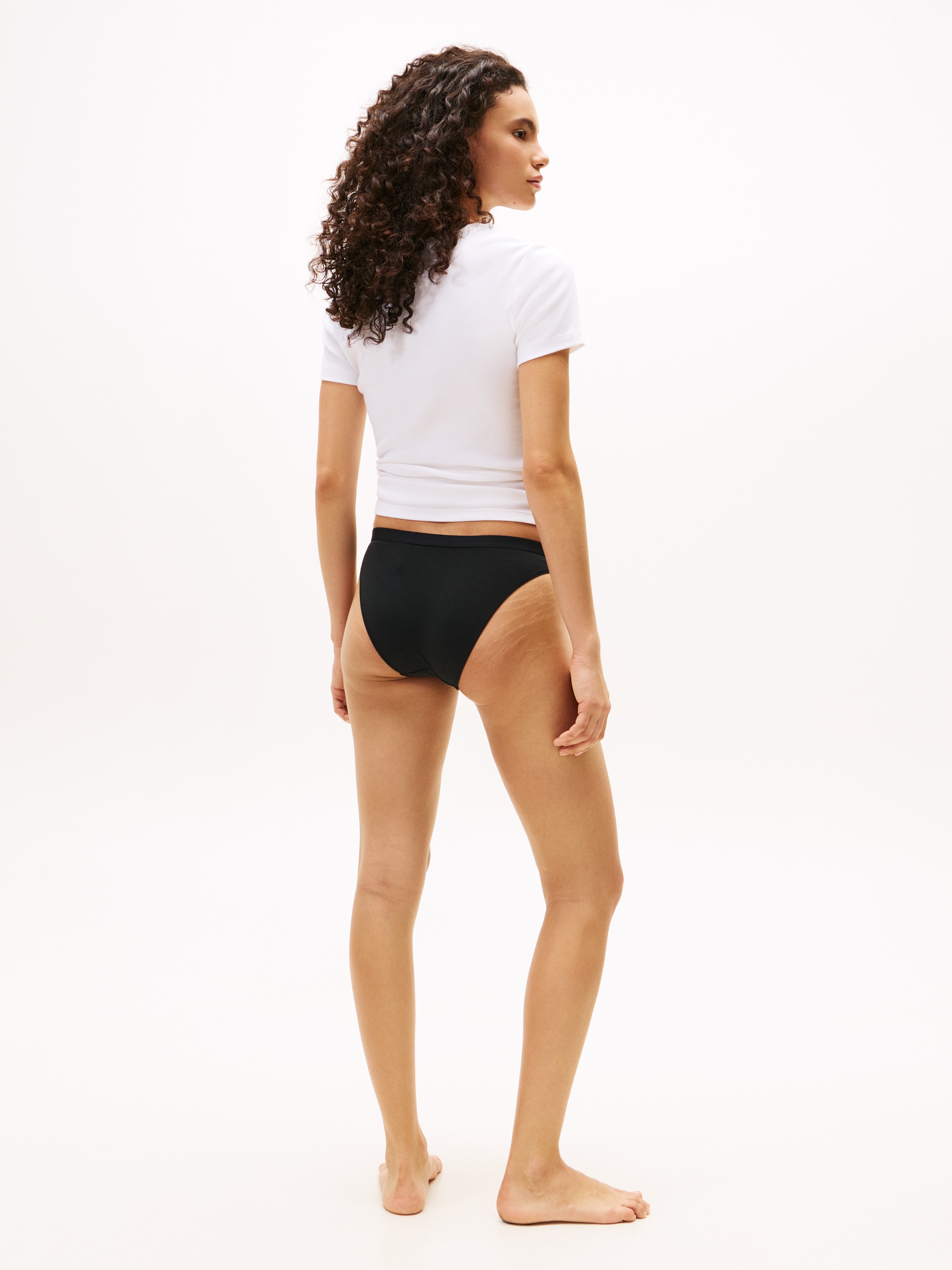 Tommy Hilfiger Underwear Slip »3 PACK BIKINI (EXT.SIZES)«, (3 St.), Logo am Bund, aus Baumwoll-Stretch