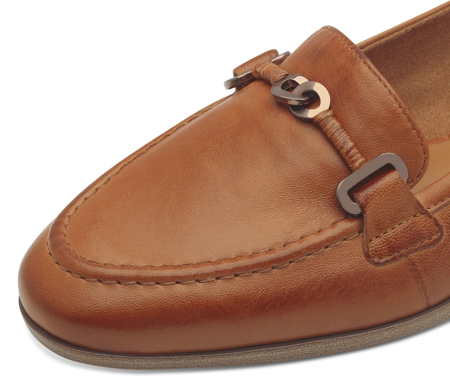 Tamaris Slipper, Blockabsatz, Schlupfschuh, Businessschuh mit hübscher Zierspange