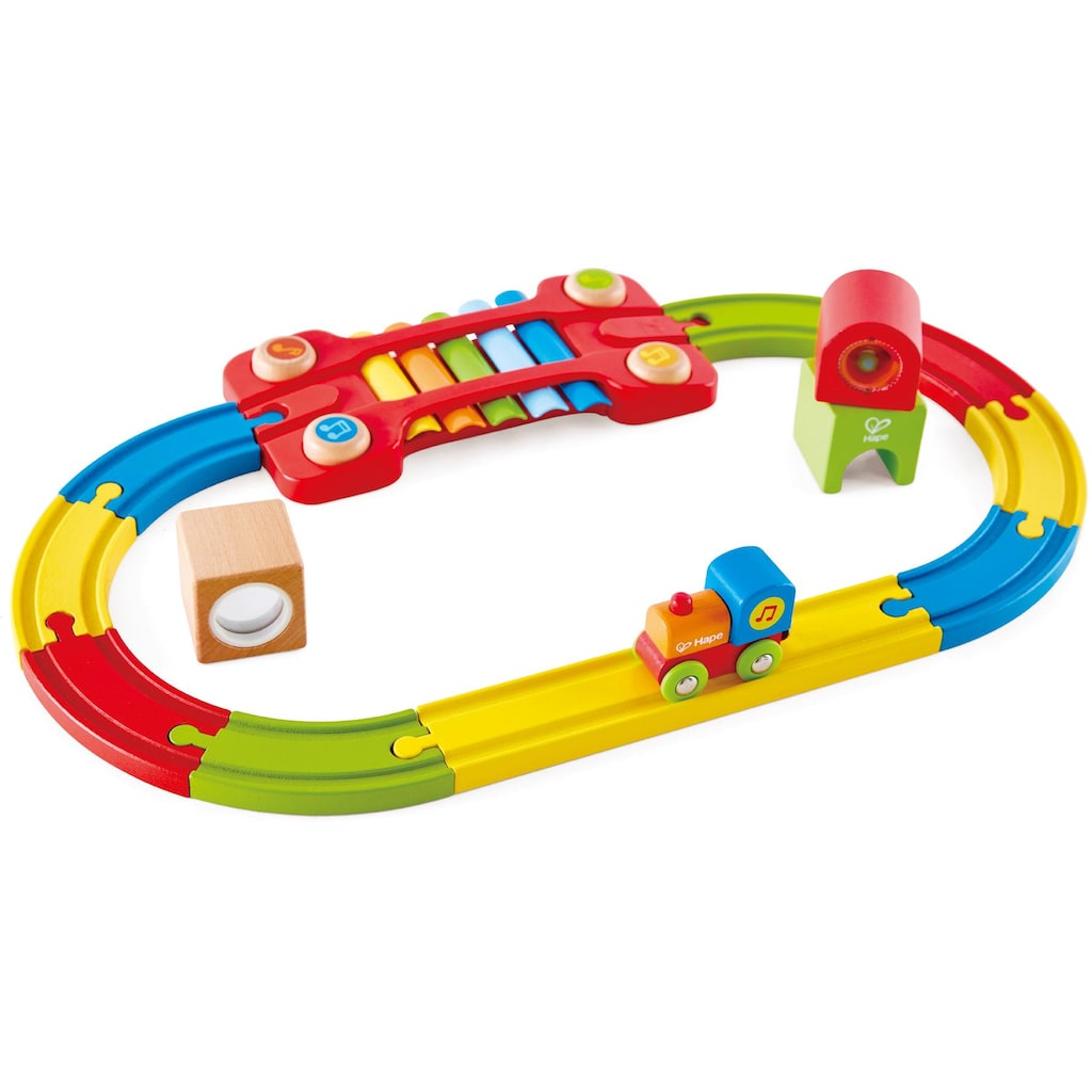 Hape Spielzeug-Eisenbahn »Eisenbahn der Sinne-Set«, (Set)